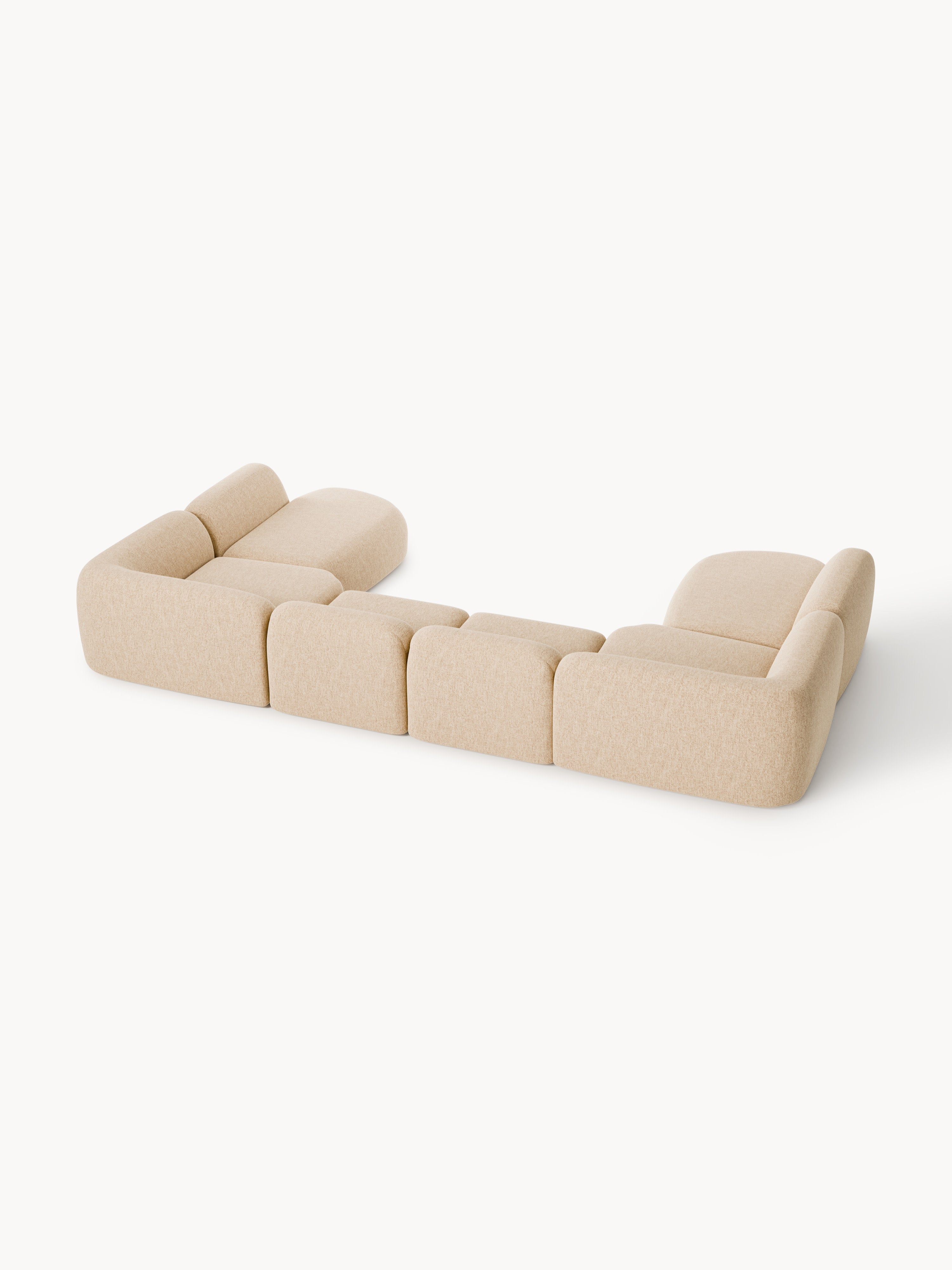 Modulares Bouclé-XL-Sofa Wolke