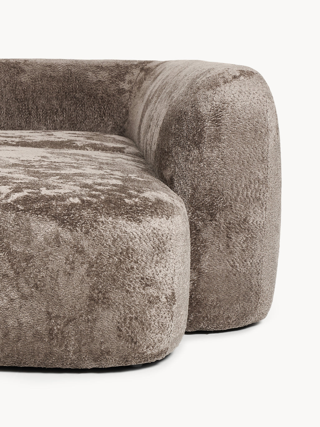 Modulares Teddy-Bouclé-Ecksofa Wolke (4-Sitzer) mit Chaiselongue