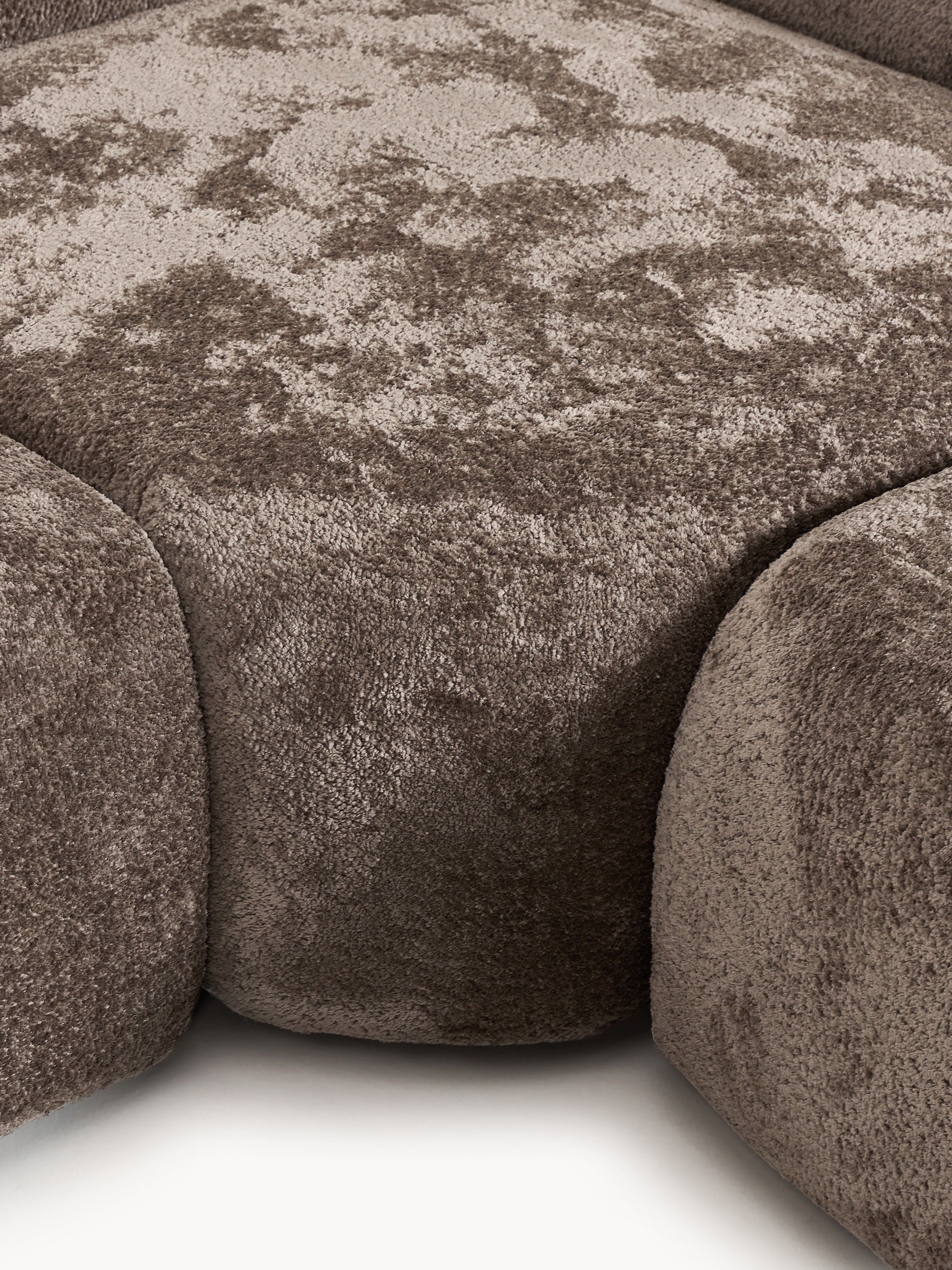 Modulares Teddy-Bouclé-Ecksofa Wolke (4-Sitzer) mit Chaiselongue