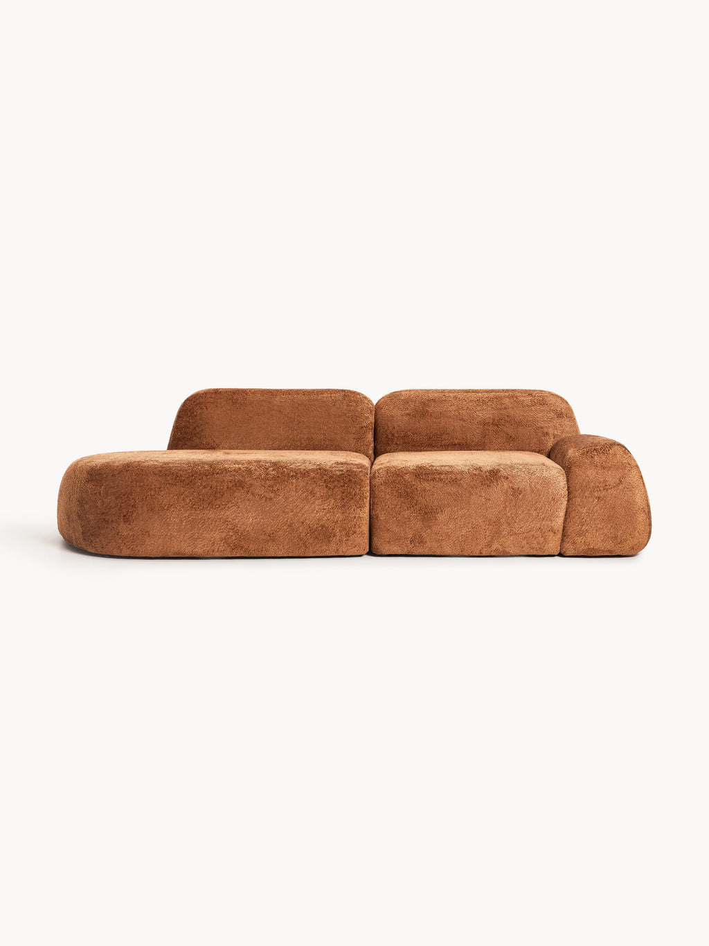 Galeriebild 1 - Modulare Teddy-Bouclé-Chaise Wolke (3-Sitzer)
