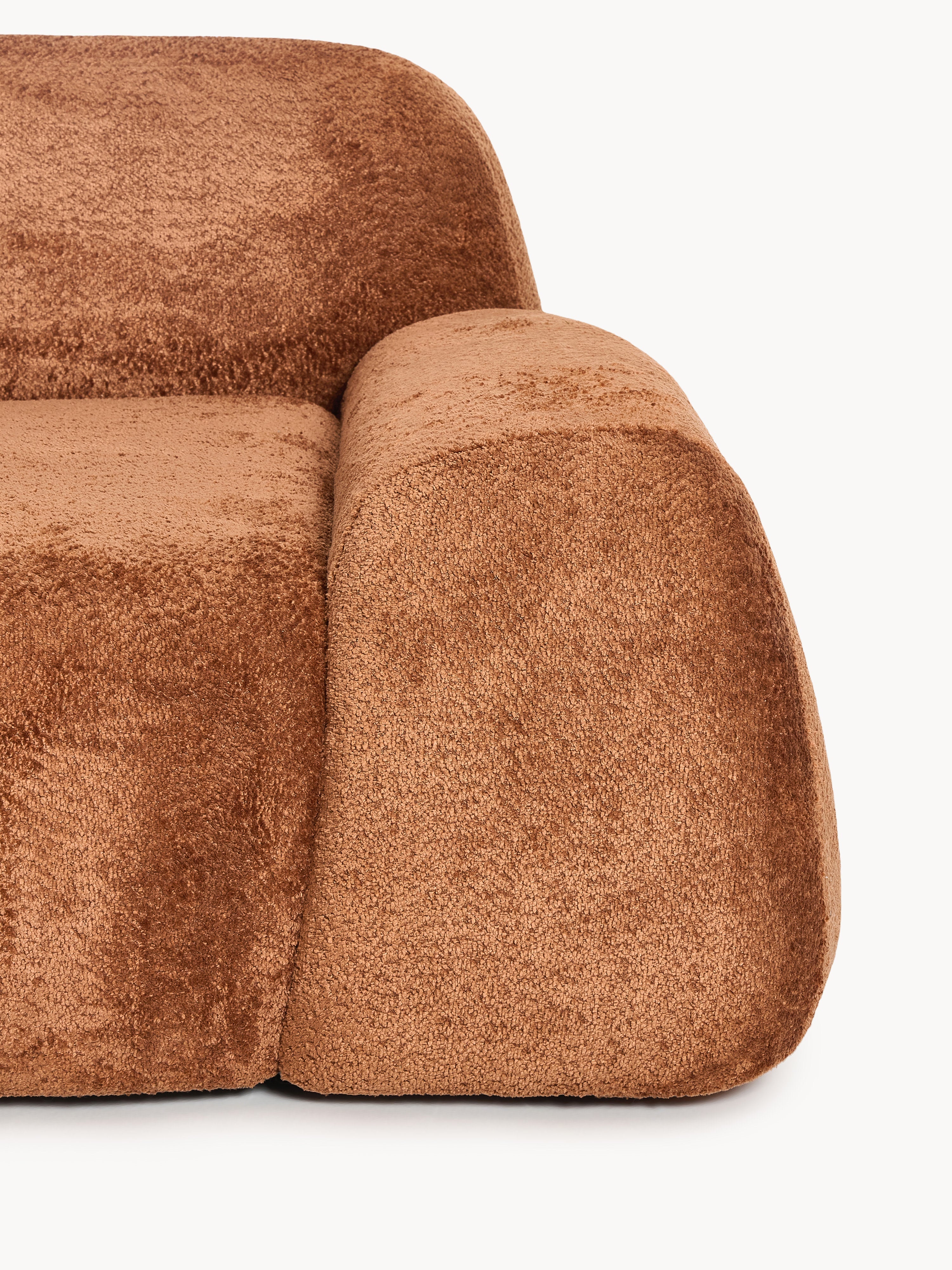 Modulare Teddy-Bouclé-Chaise Wolke (3-Sitzer)