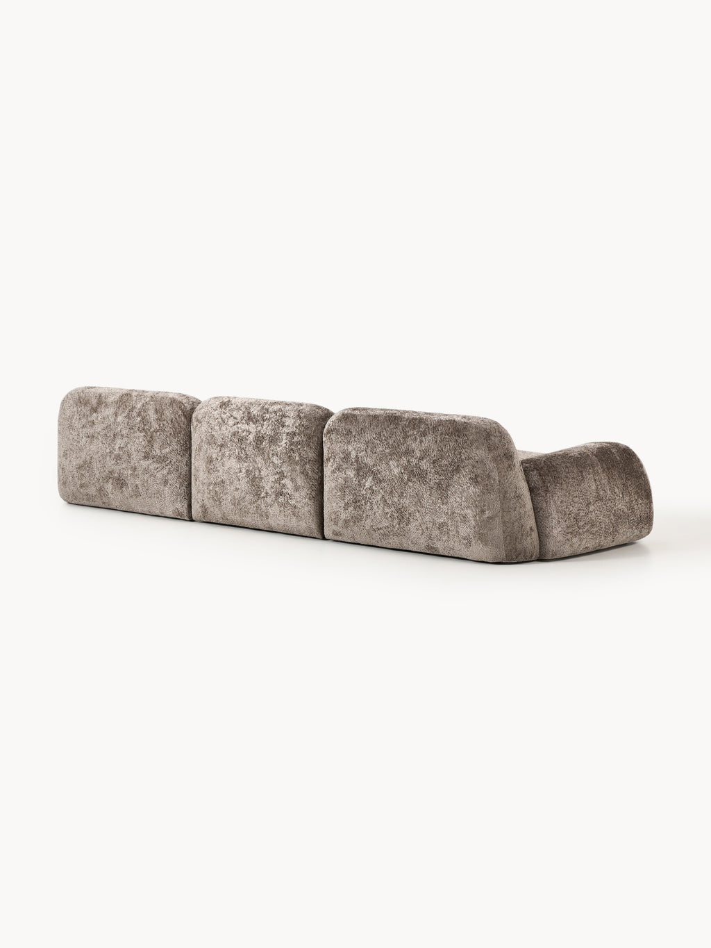 Modulares Teddy-Bouclé-Sofa Wolke (4-Sitzer)