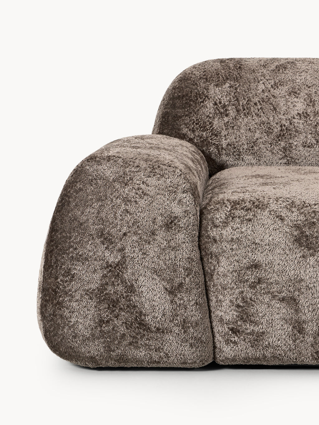 Modulares Teddy-Bouclé-Sofa Wolke (4-Sitzer)
