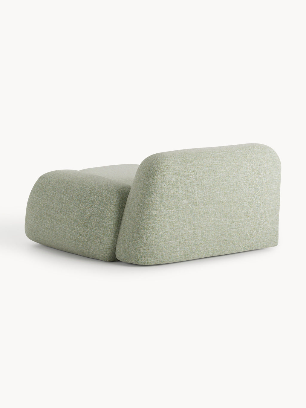 Bouclé-Chaise-Eckmodul Wolke