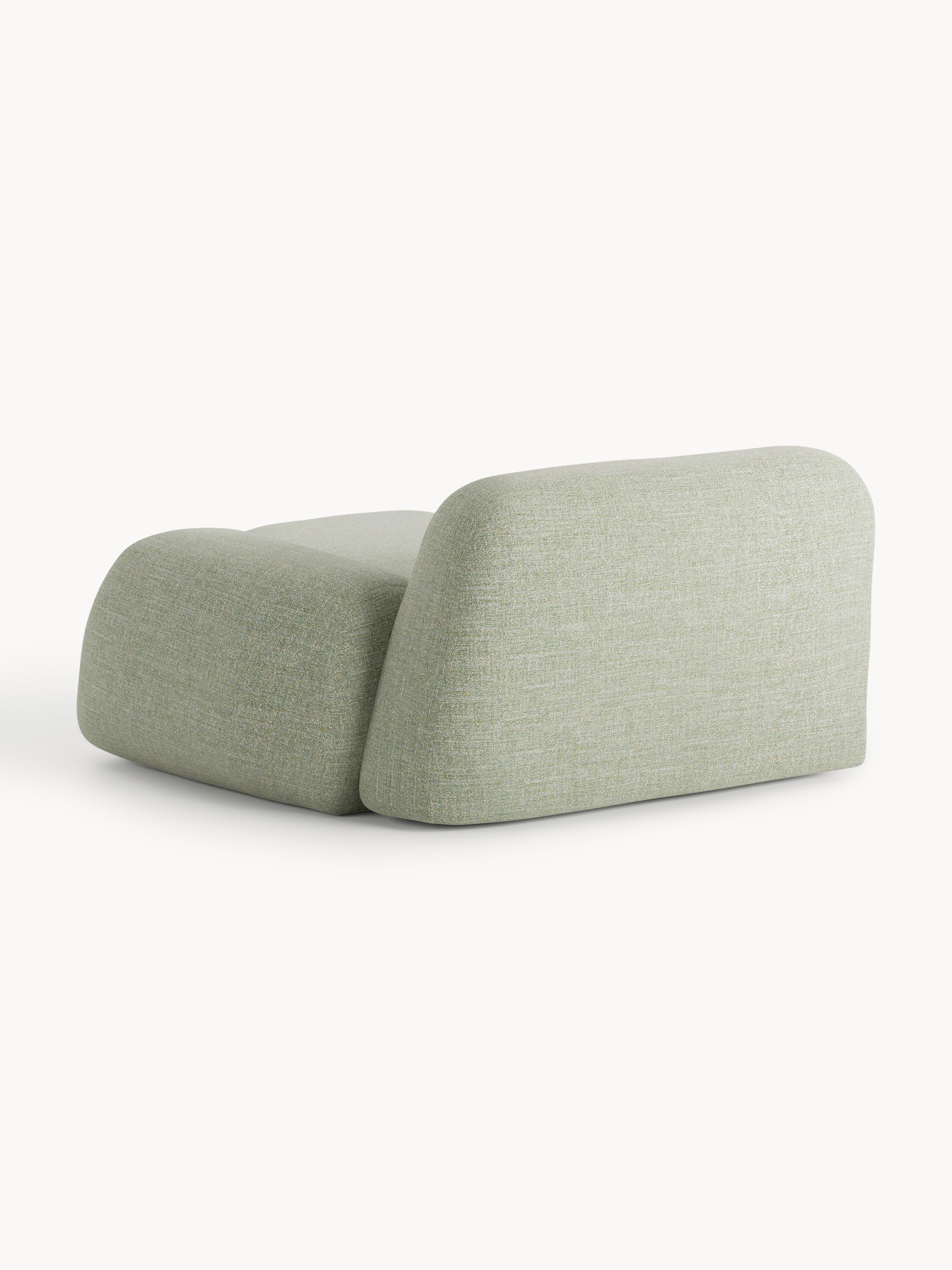 Bouclé-Chaise-Eckmodul Wolke