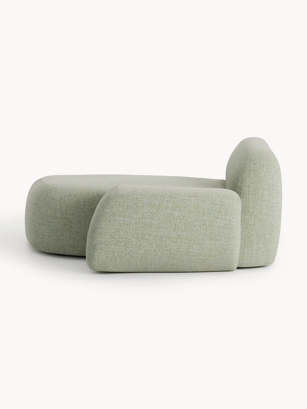 Bouclé-Chaise-Eckmodul Wolke