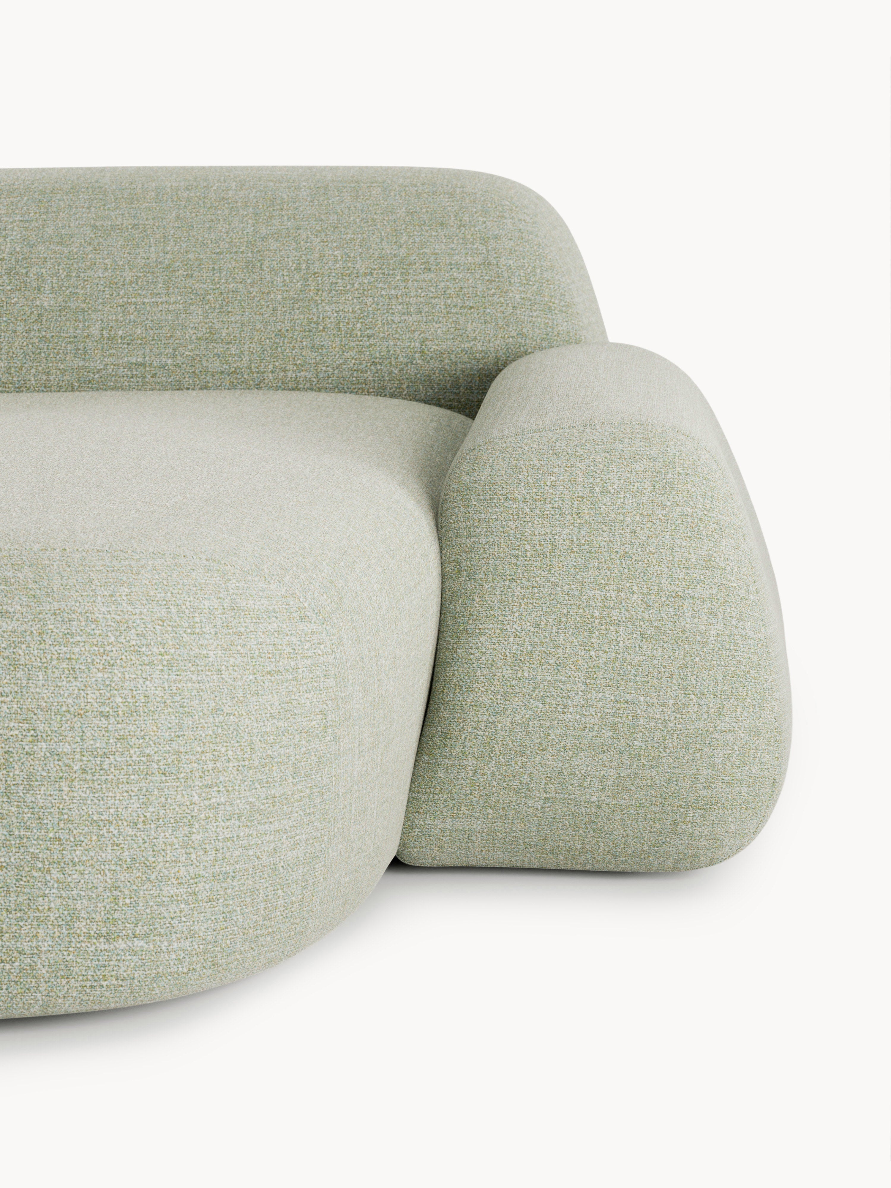 Bouclé-Chaise-Eckmodul Wolke
