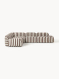 Galeriebild 1 - Modulares Gestreiftes Ecksofa Wolke (4-Sitzer)
