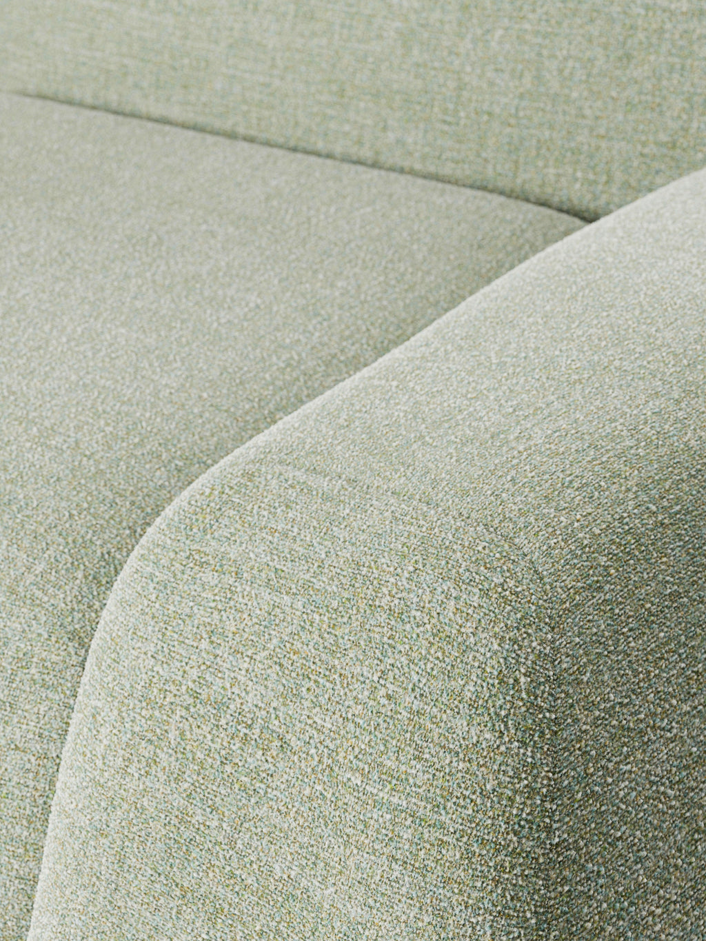 Modulares Bouclé-Ecksofa Wolke (4-Sitzer)