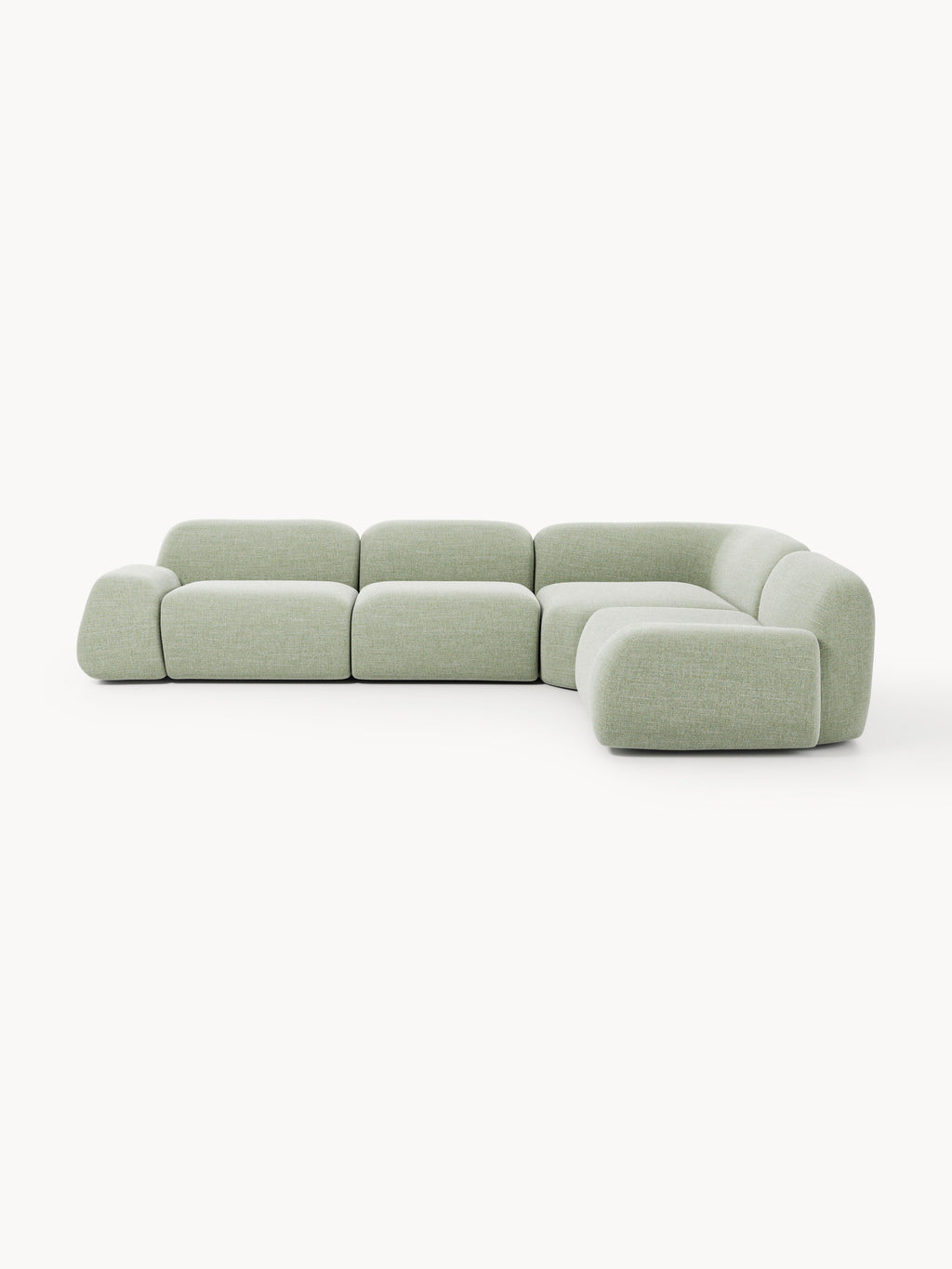 Galeriebild 1 - Modulares Bouclé-Ecksofa Wolke (4-Sitzer)