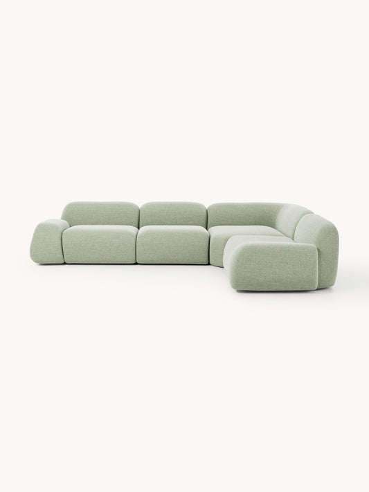 Galeriebild 1 - Modulares Bouclé-Ecksofa Wolke (4-Sitzer)