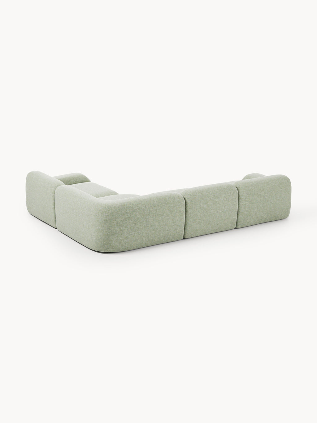 Modulares Bouclé-Ecksofa Wolke (4-Sitzer)