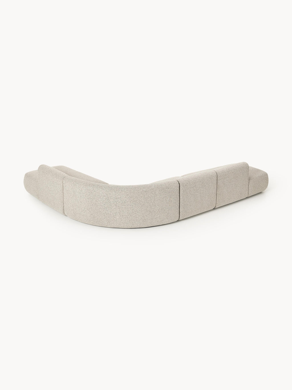 Modulares Bouclé-Ecksofa Sofia (4-Sitzer)