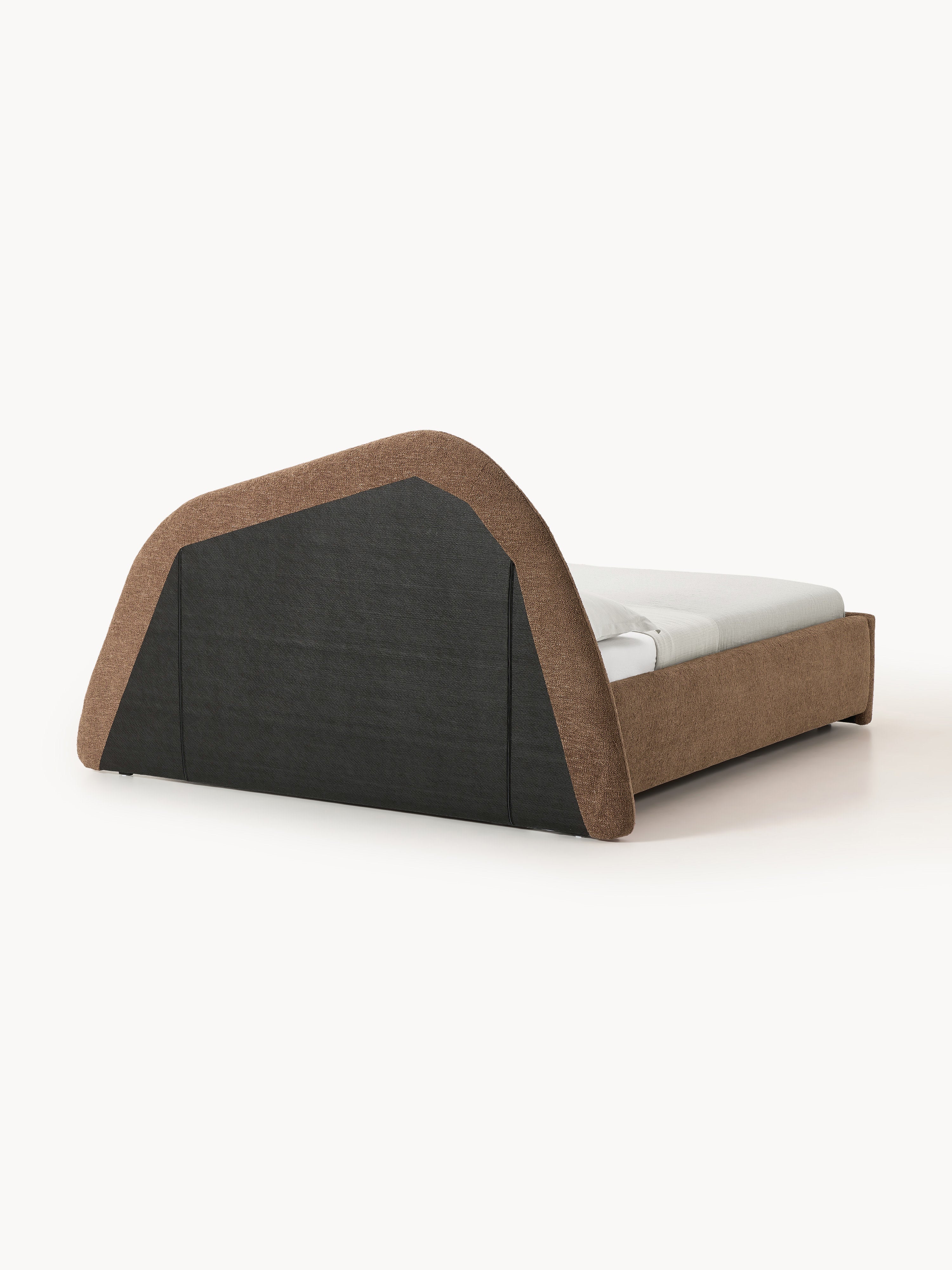 Bouclé-Polsterbett Gary