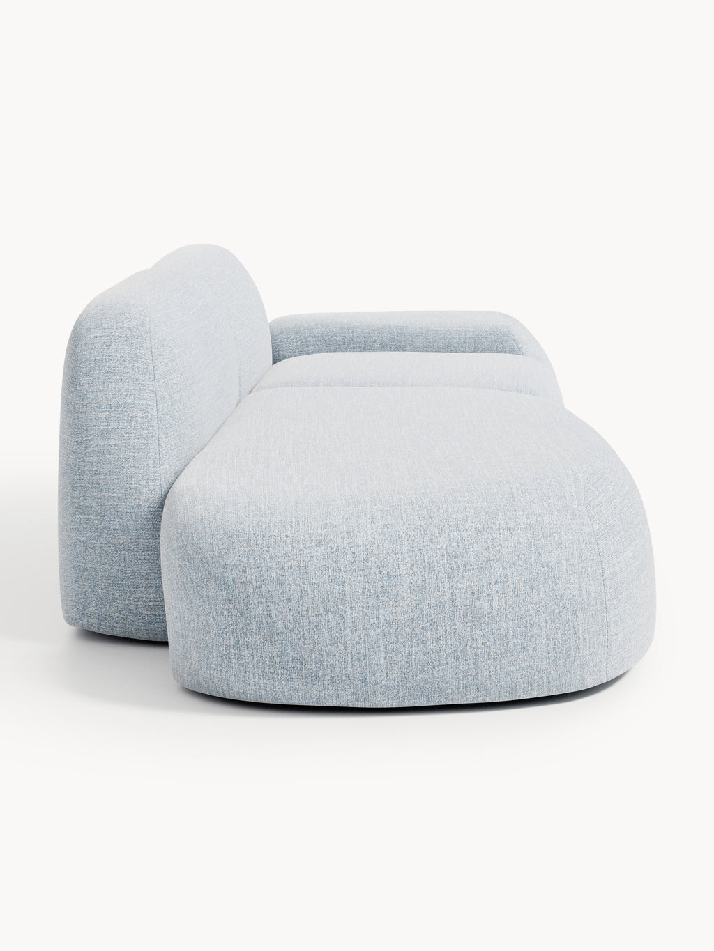 Modulare Bouclé-Chaise Wolke (3-Sitzer)