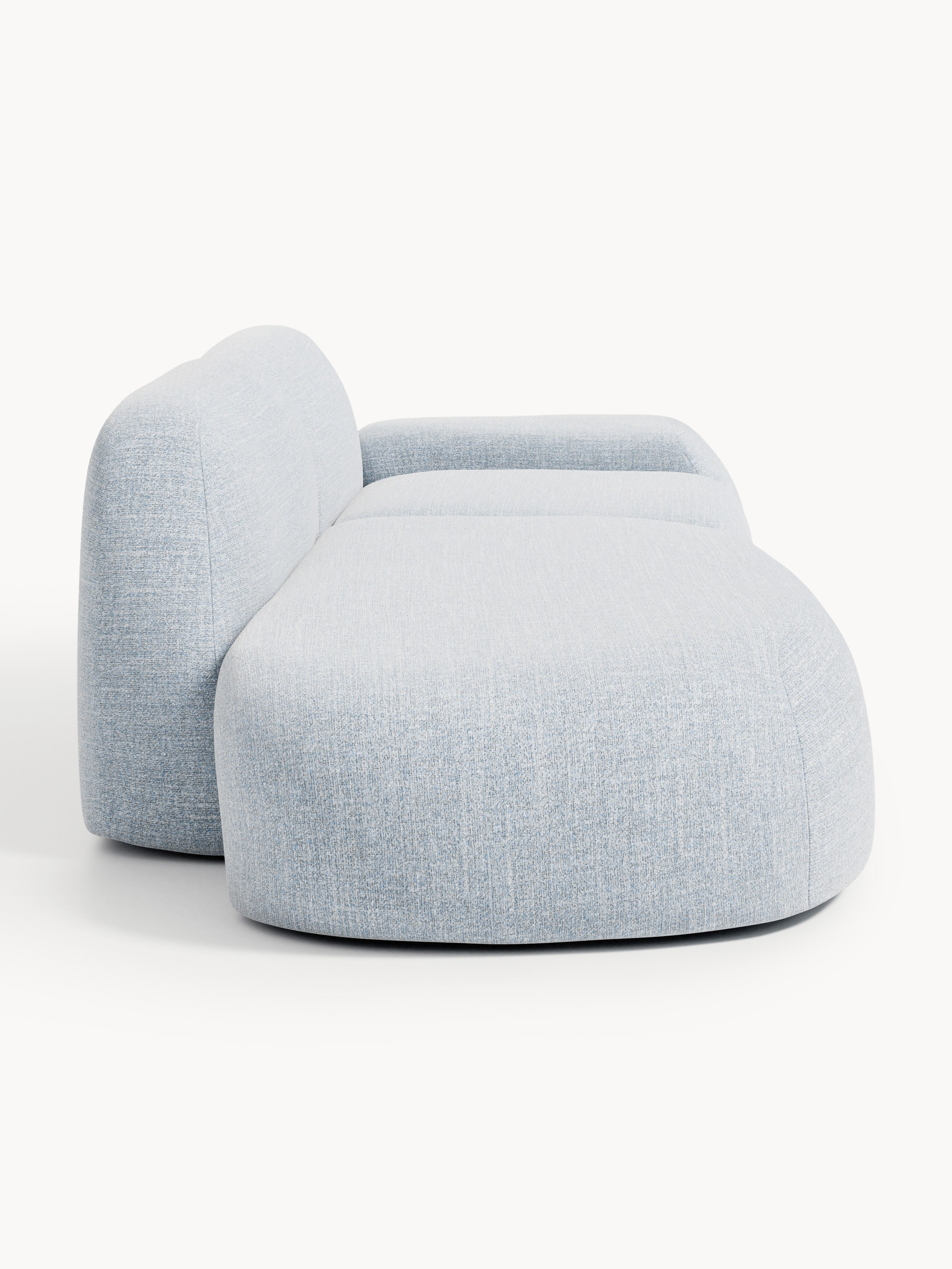 Modulare Bouclé-Chaise Wolke (3-Sitzer)