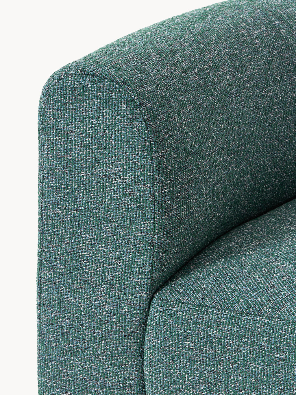 Rundes Bouclé-Eckmodul Sofia