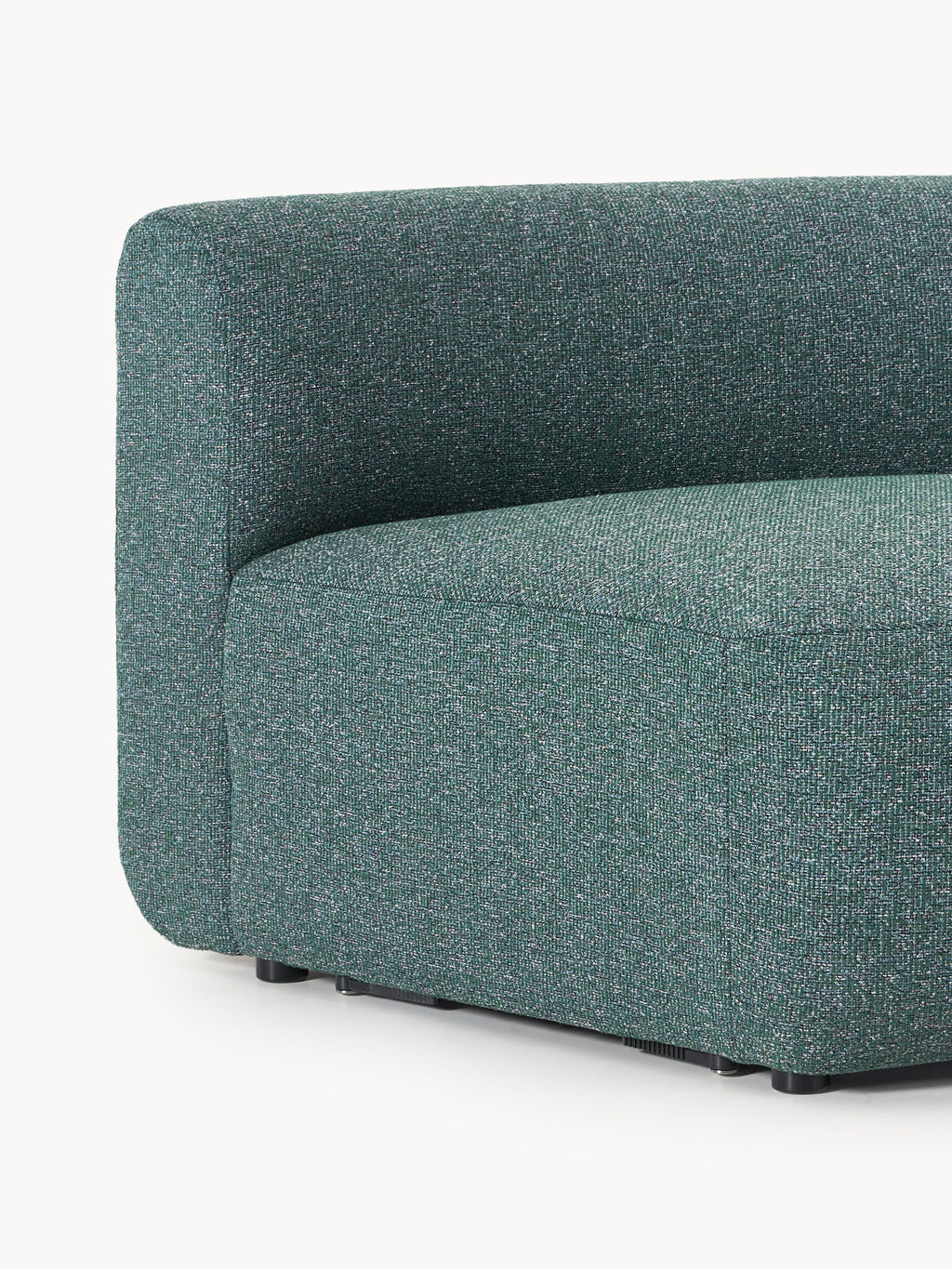 Rundes Bouclé-Eckmodul Sofia