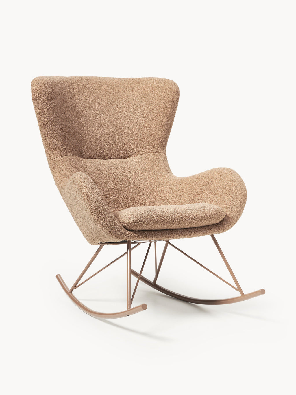 Galeriebild 1 - Teddy-Schaukelstuhl Wing mit Metallbeinen