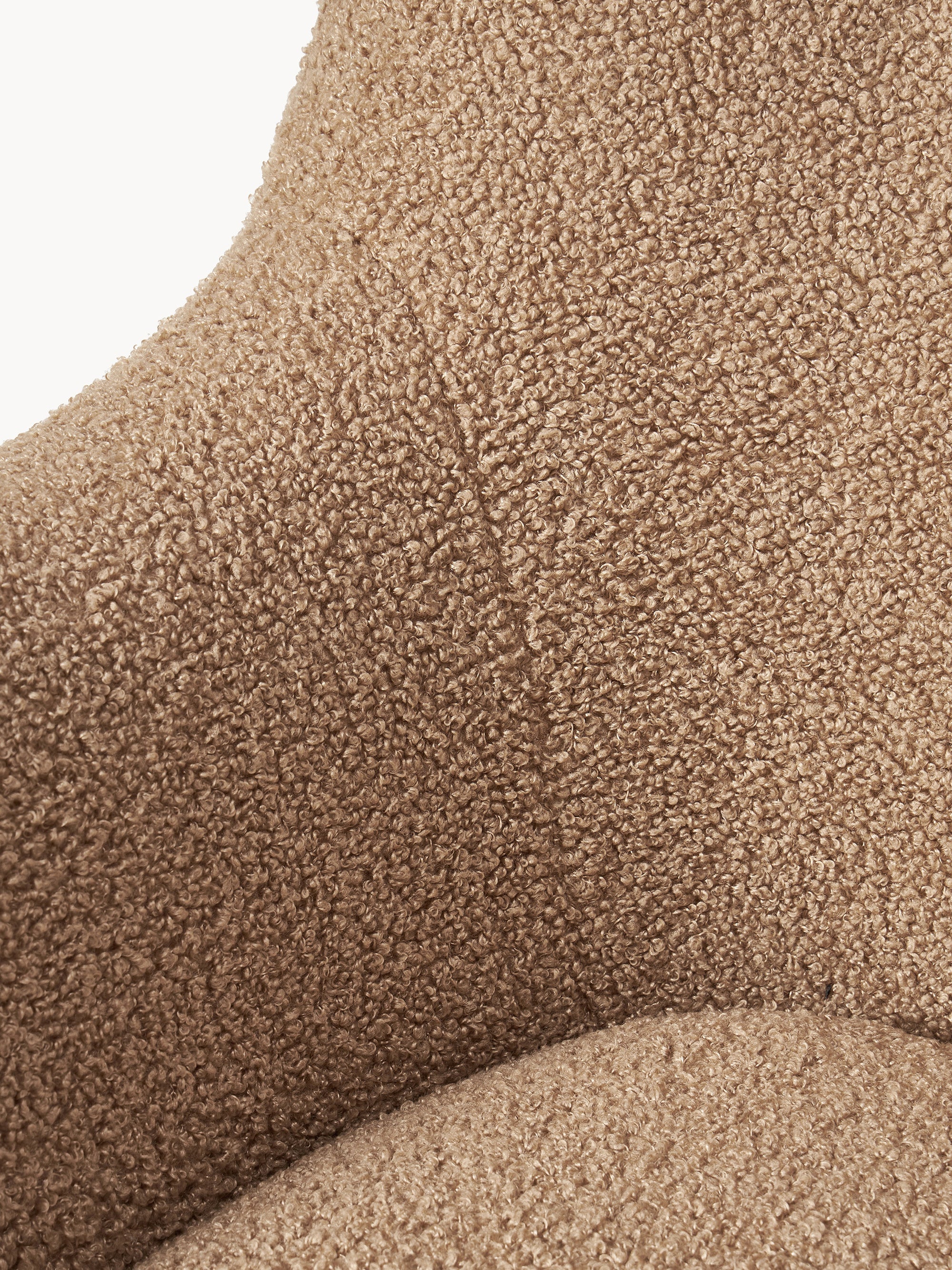 Teddy-Schaukelstuhl Wing mit Metallbeinen
