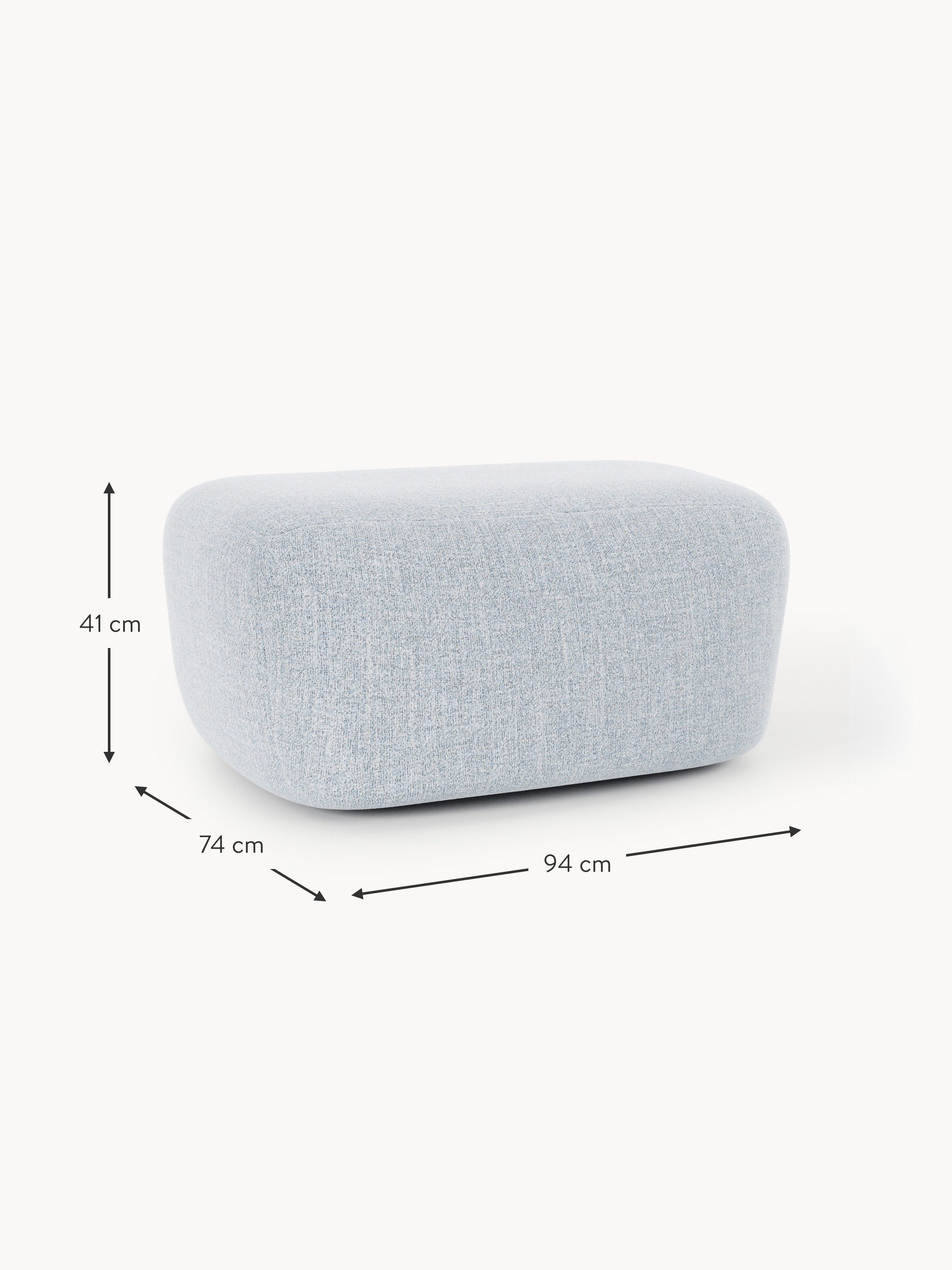 Großer Bouclé-Sofa-Hocker Wolke