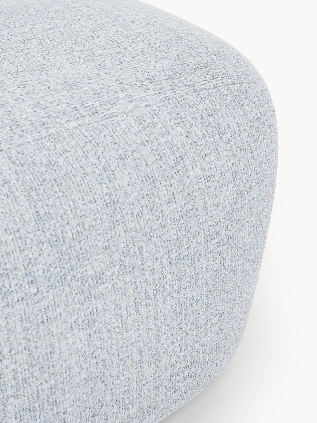 Großer Bouclé-Sofa-Hocker Wolke