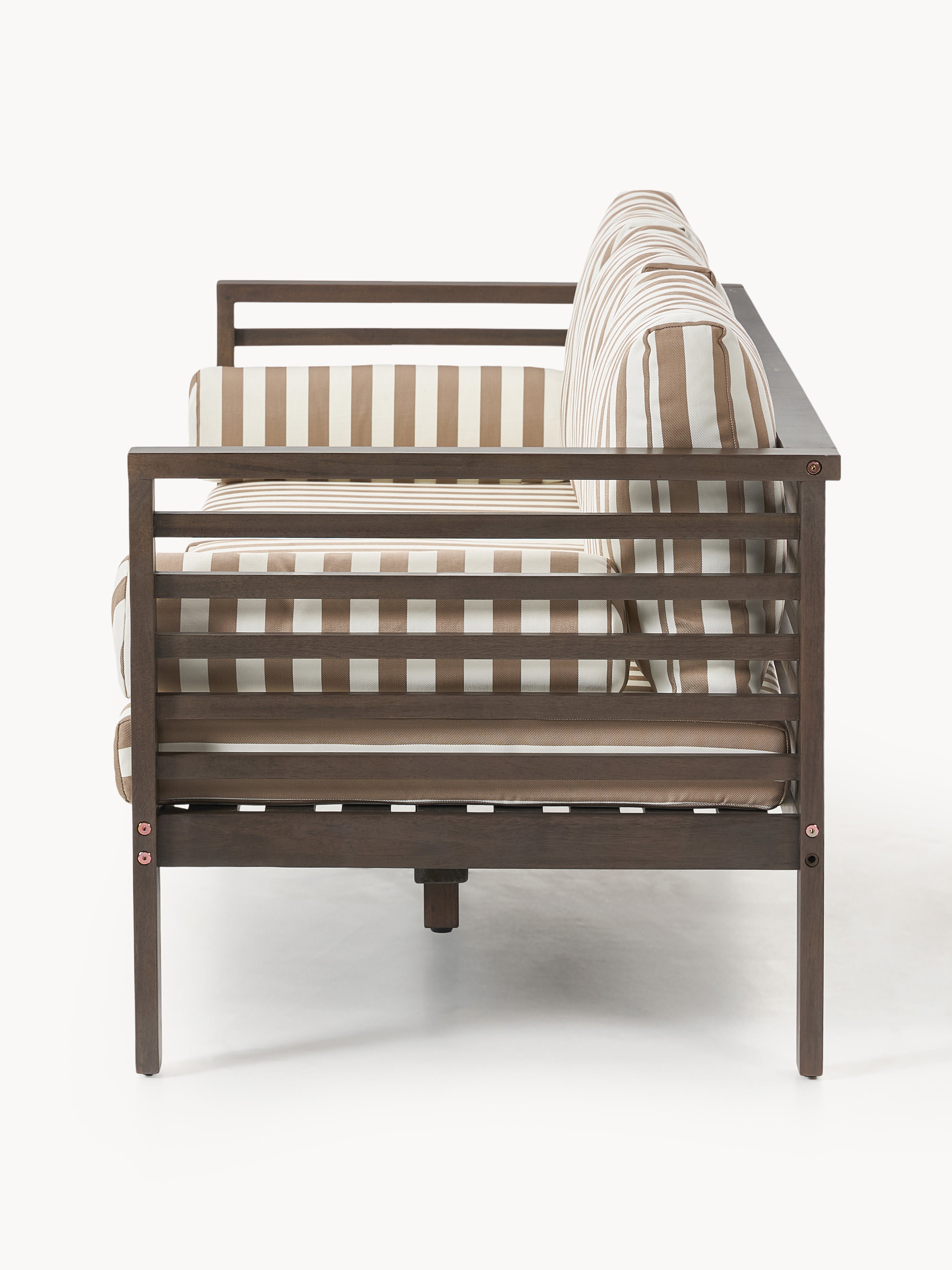 Garten-Loungesofa Bo (3-Sitzer) aus Akazienholz