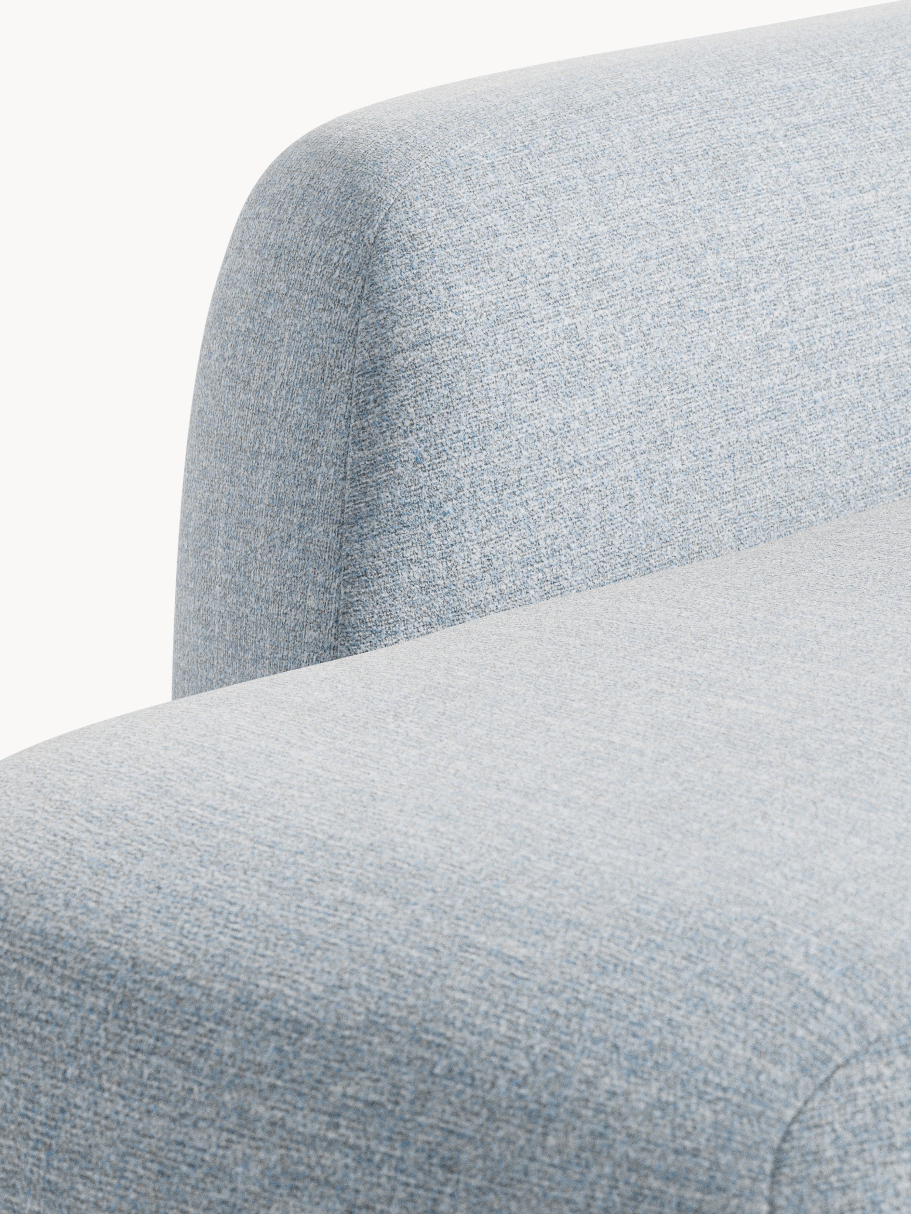 Modulares Bouclé-Ecksofa Wolke (4-Sitzer) mit Chaiselongue