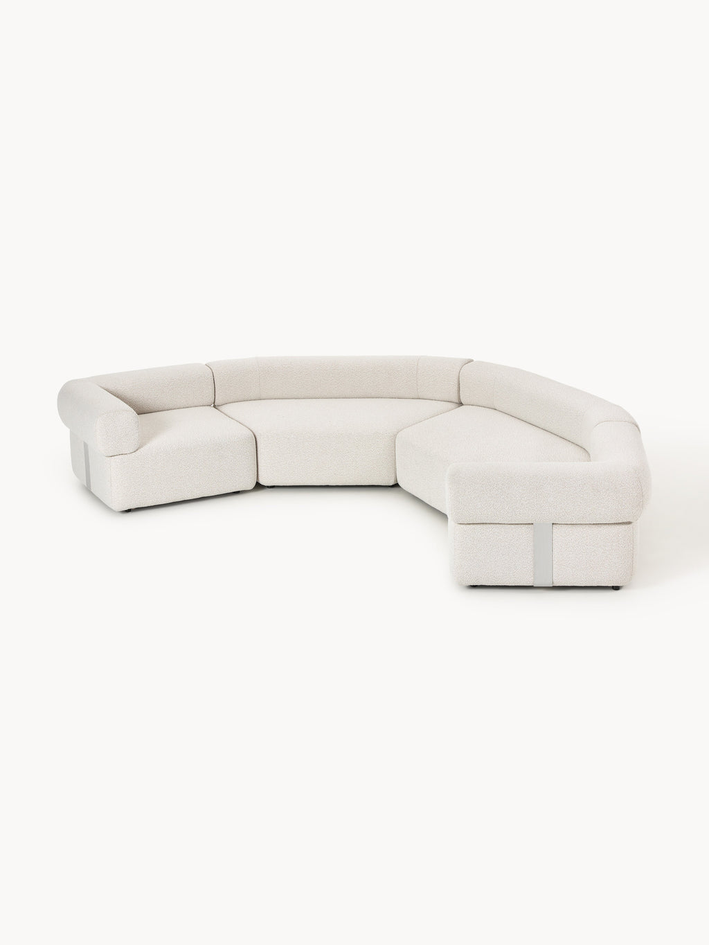 Großes modulares Bouclé-Sofa Anton