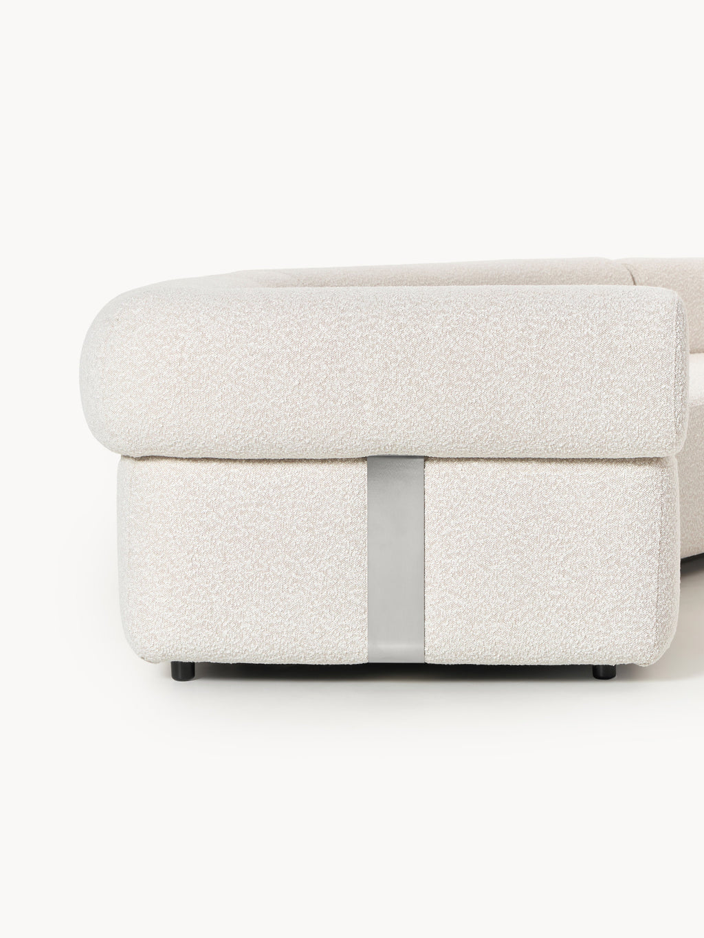 Großes modulares Bouclé-Sofa Anton