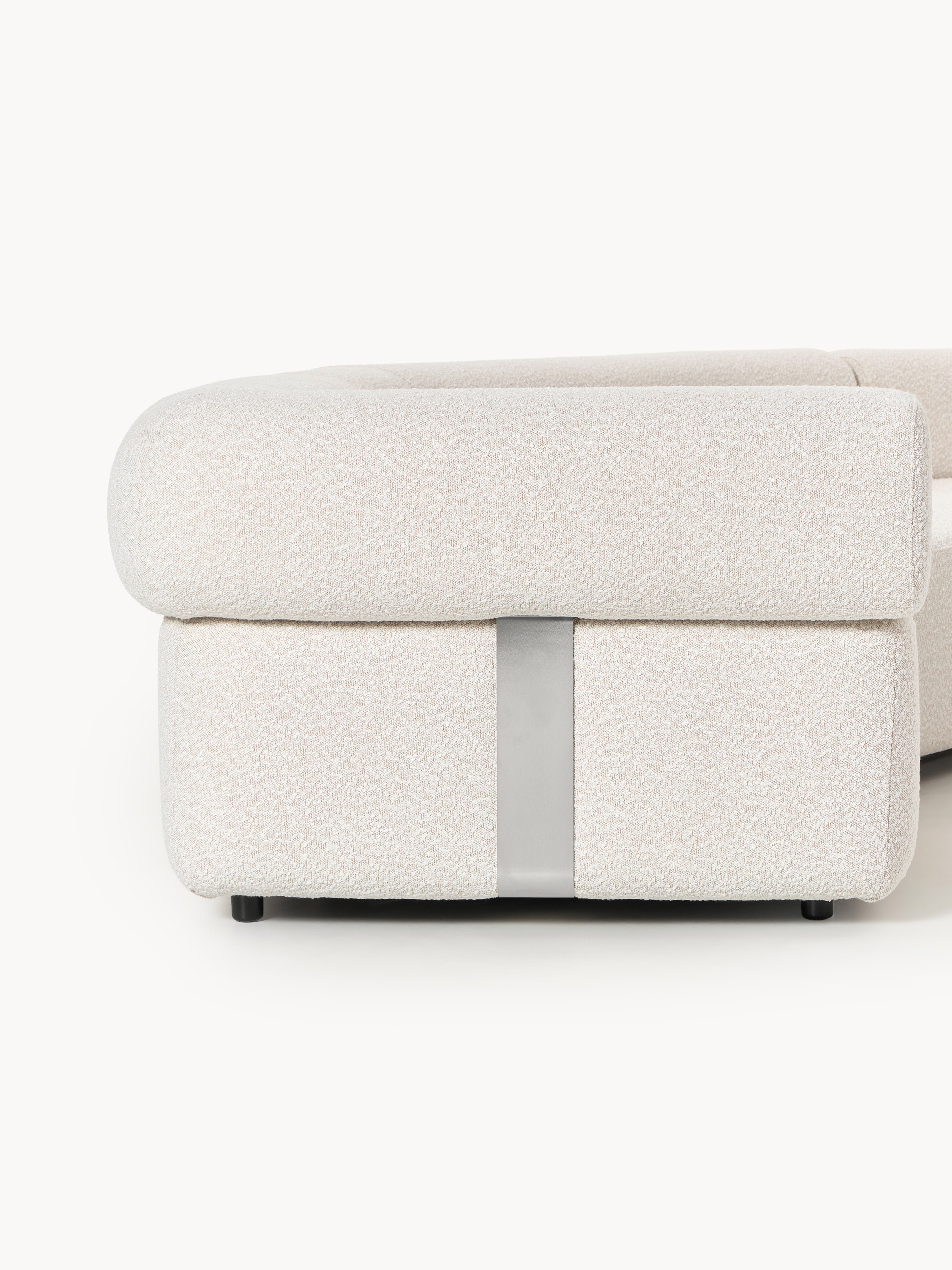Großes modulares Bouclé-Sofa Anton