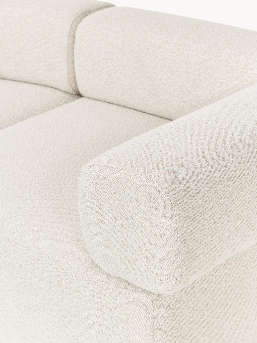 Großes modulares Bouclé-Sofa Anton