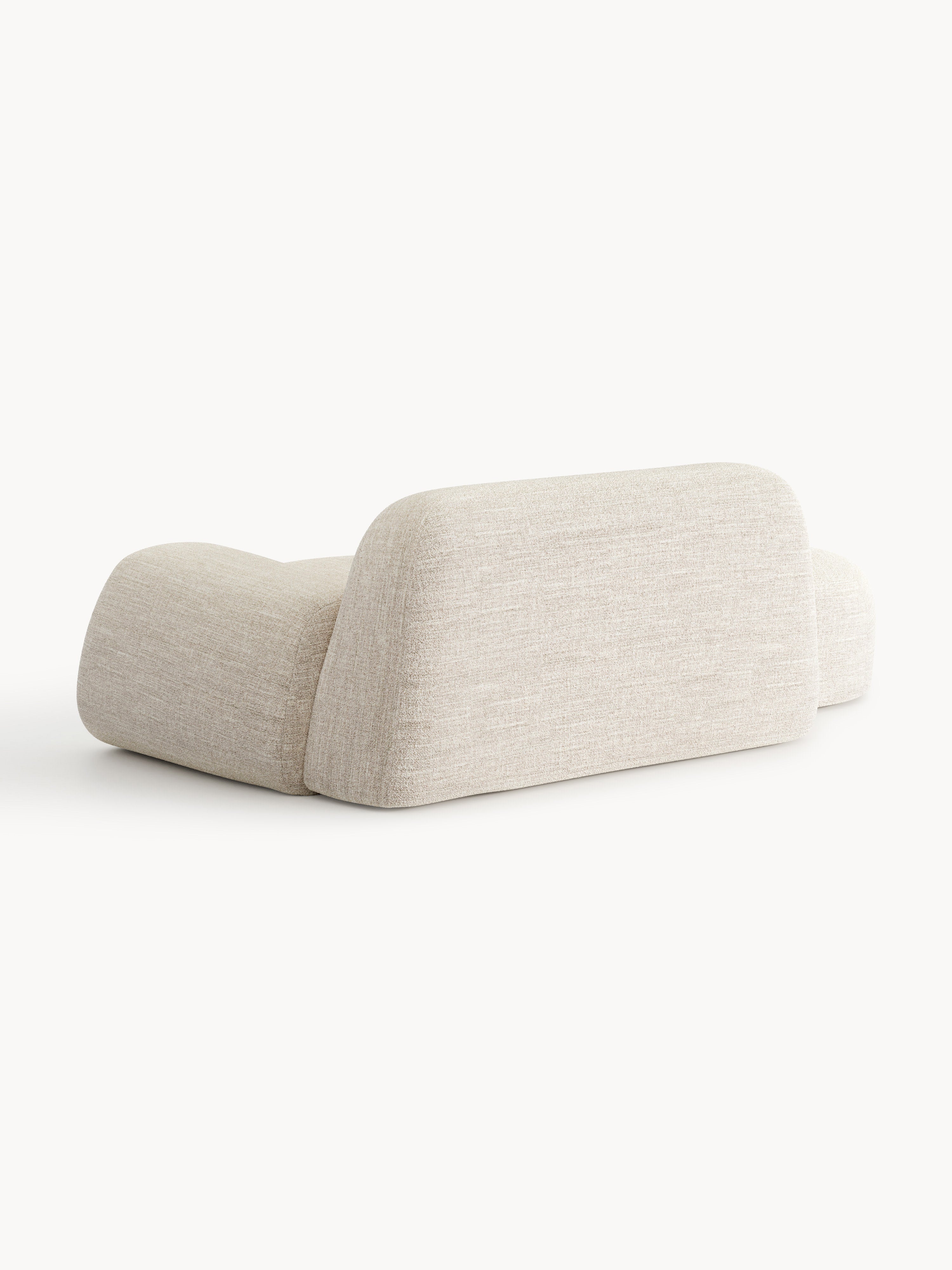 Bouclé-Sofa Wolke (2-Sitzer) mit Chaiselongue