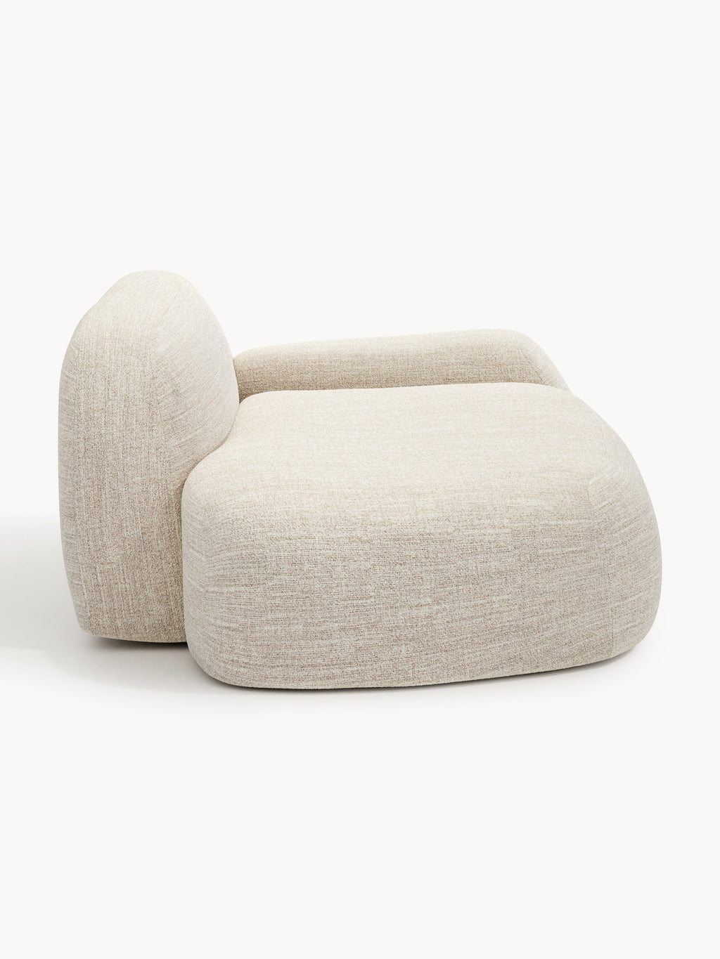 Bouclé-Sofa Wolke (2-Sitzer) mit Chaiselongue