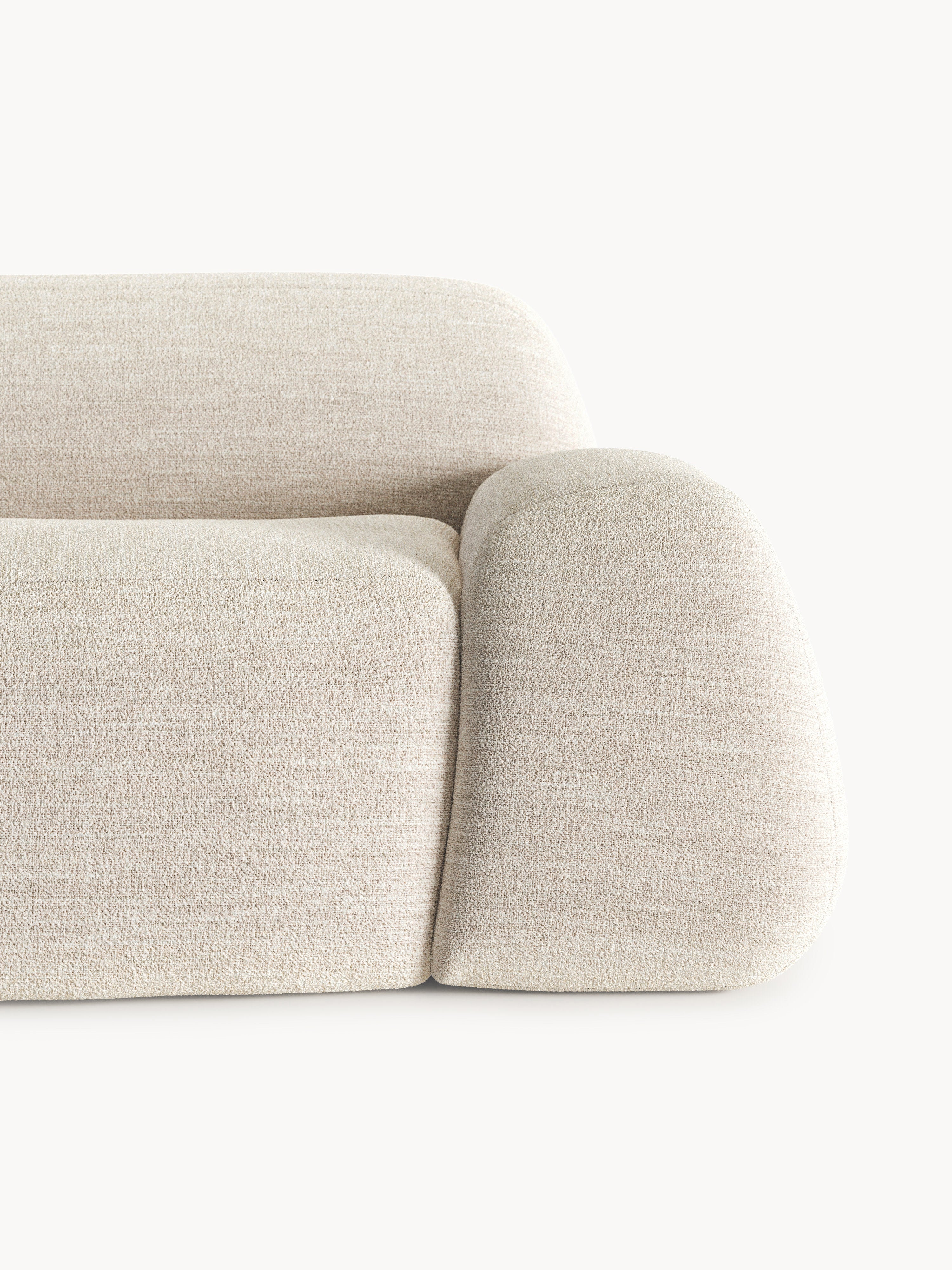 Bouclé-Sofa Wolke (2-Sitzer) mit Chaiselongue