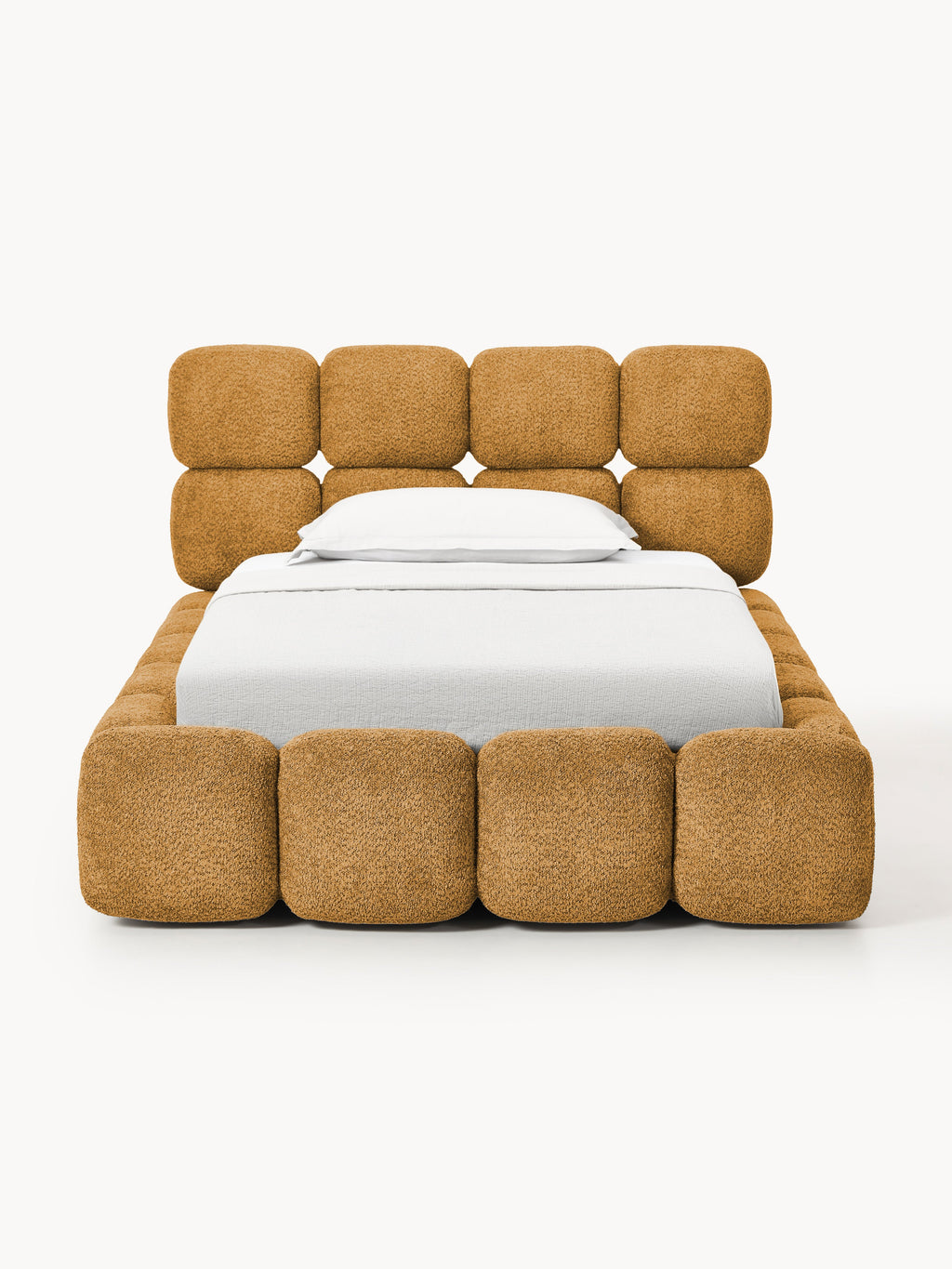 Einzelbett Tayla aus Teddy-Bouclé