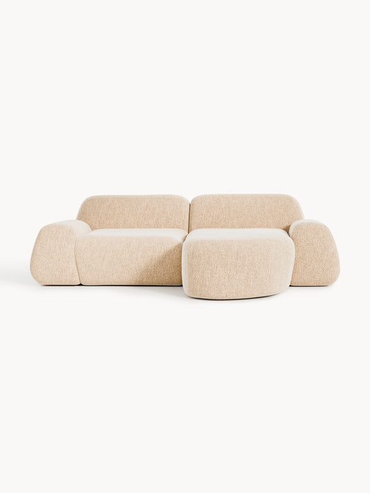 Galeriebild 1 - Modulares Bouclé-Ecksofa Wolke (3-Sitzer)