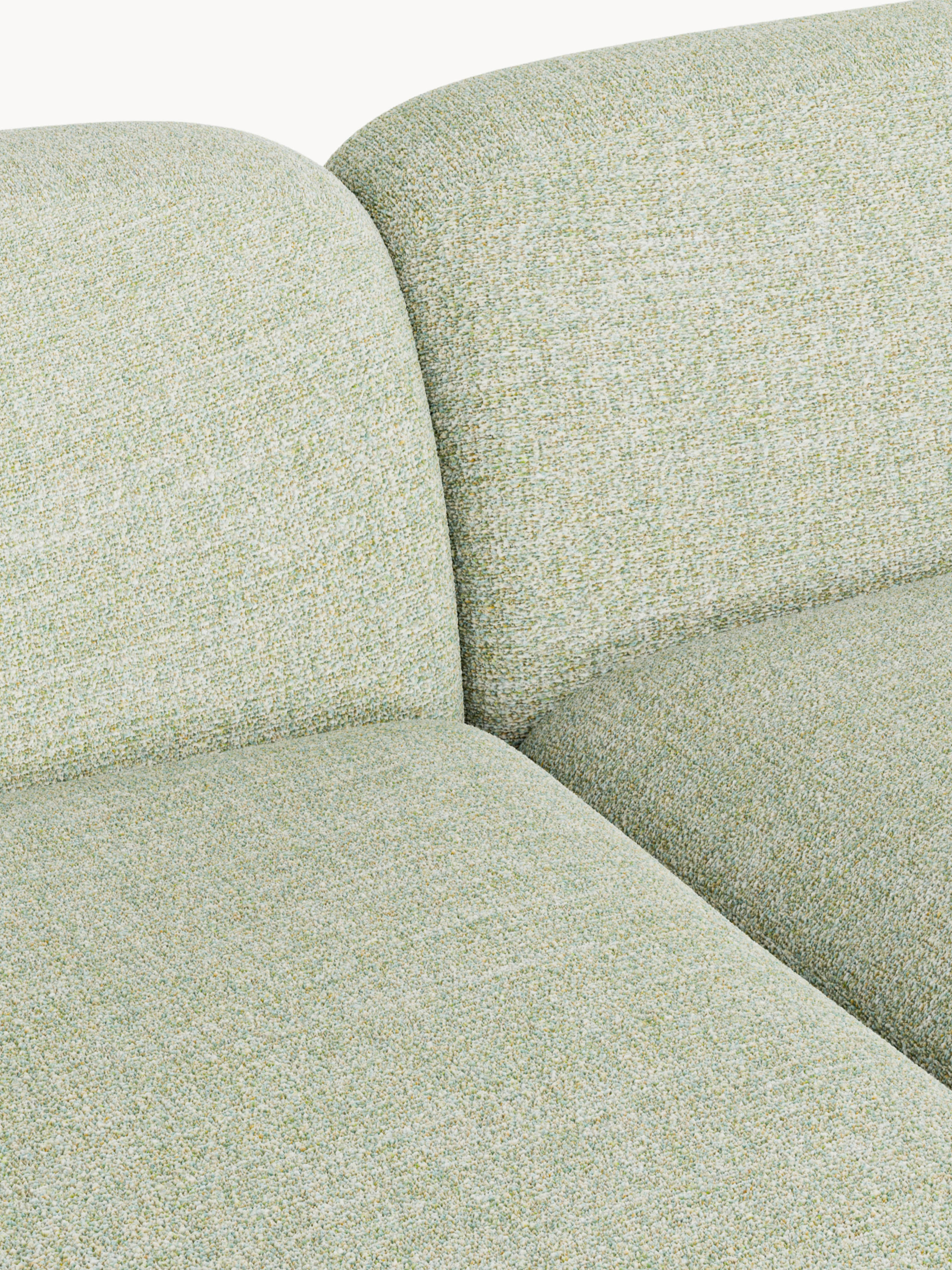 Modulares Bouclé-Ecksofa Wolke (3-Sitzer)