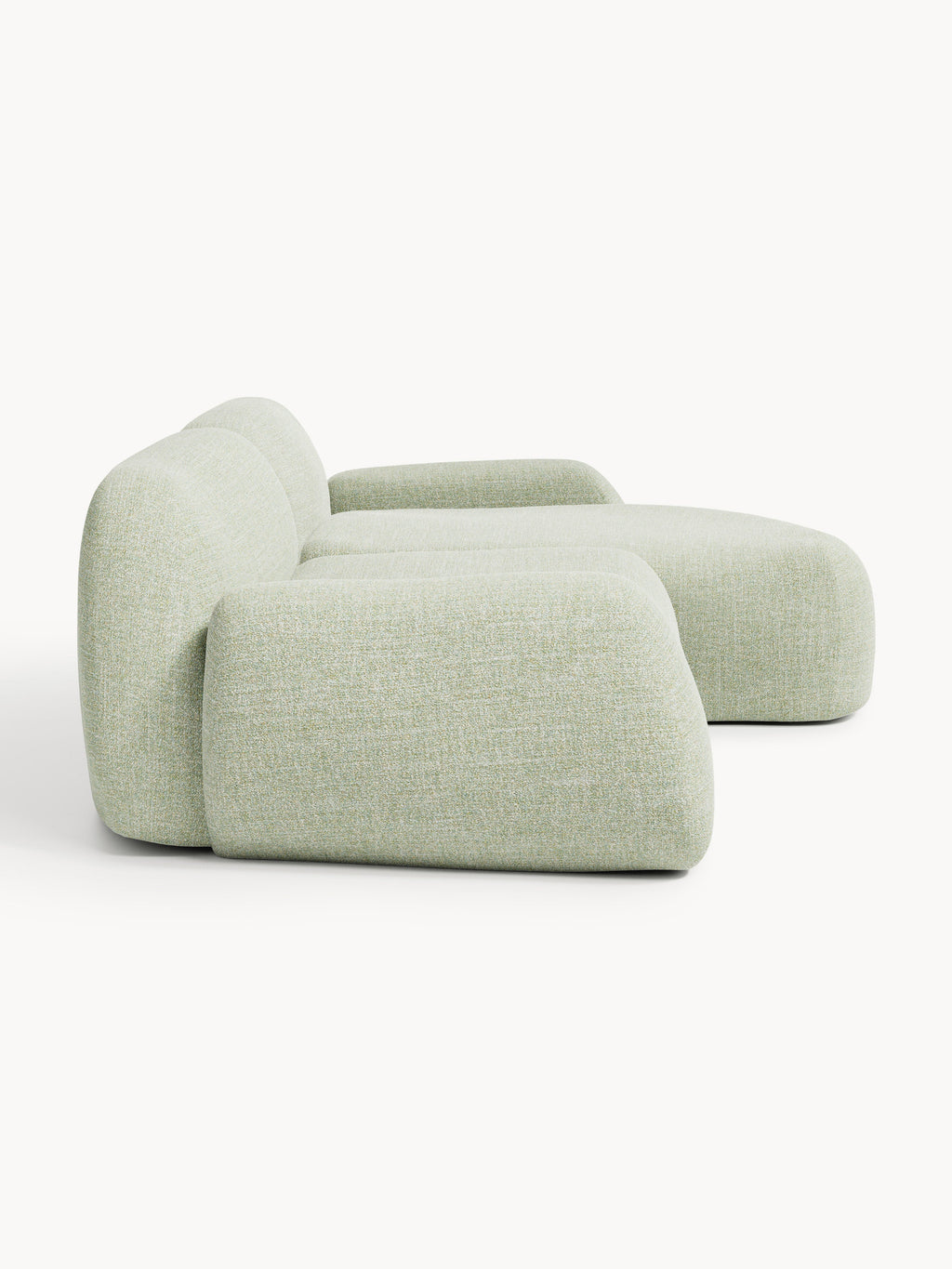 Modulares Bouclé-Ecksofa Wolke (3-Sitzer)