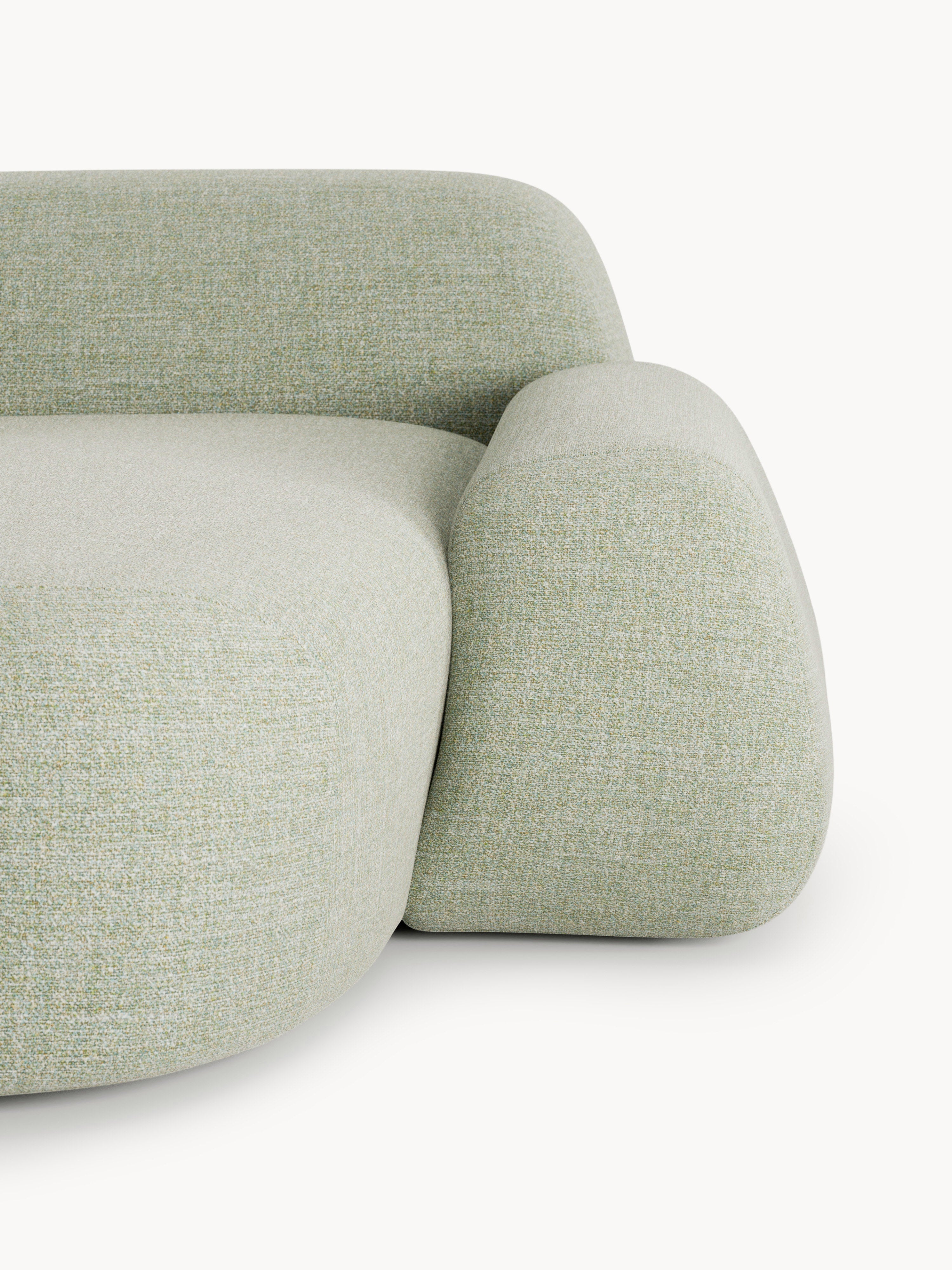 Modulares Bouclé-Ecksofa Wolke (3-Sitzer)