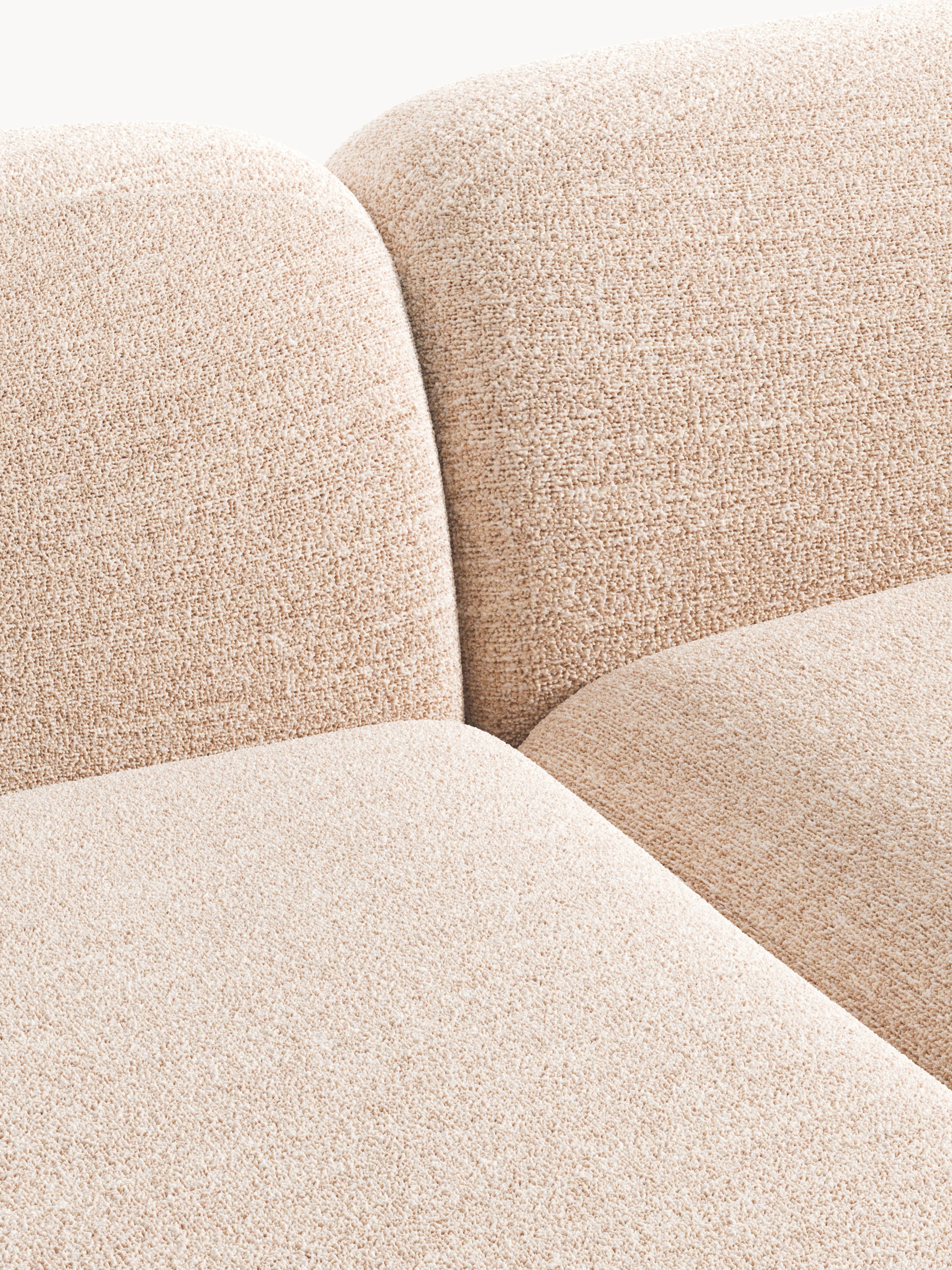 Modulare Bouclé-Chaise Wolke (3-Sitzer)