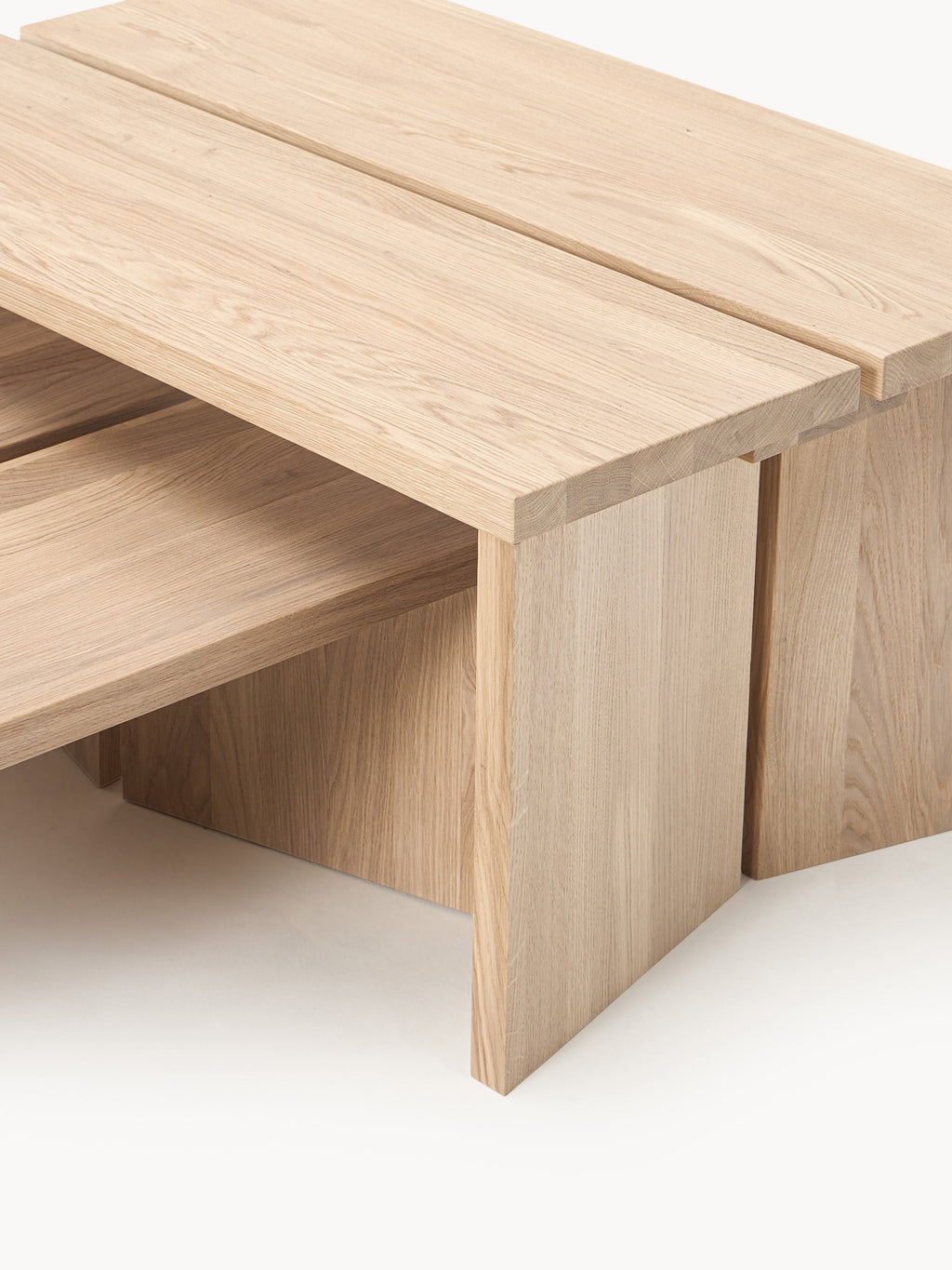 Couchtische Amad aus Eichenholz, 2er-Set