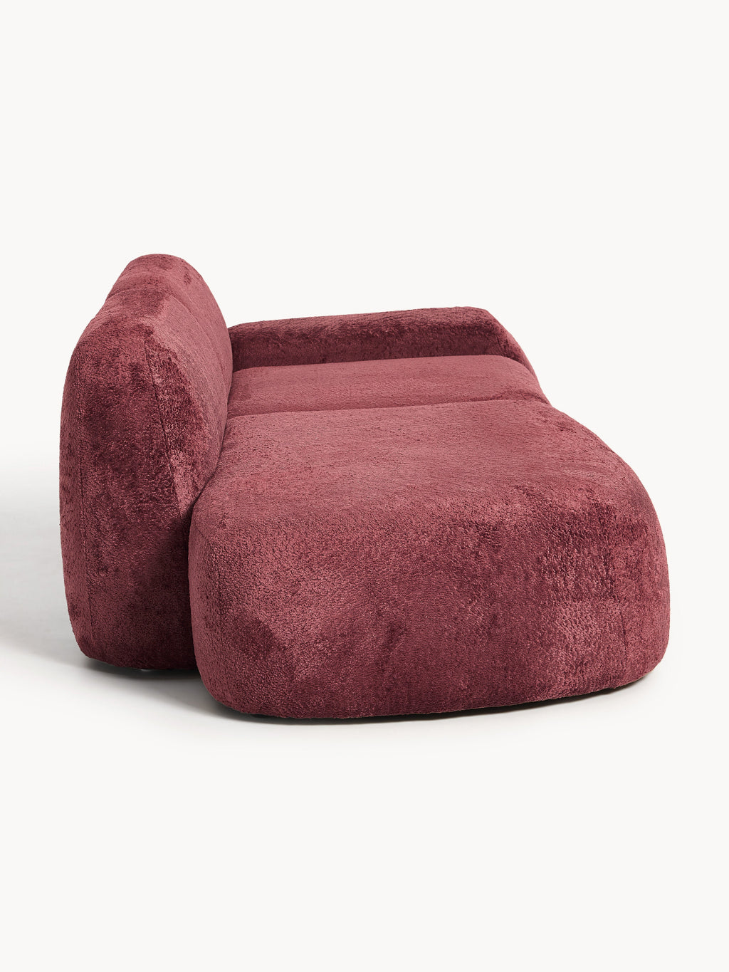 Modulare Teddy-Bouclé-Chaise Wolke (3-Sitzer)