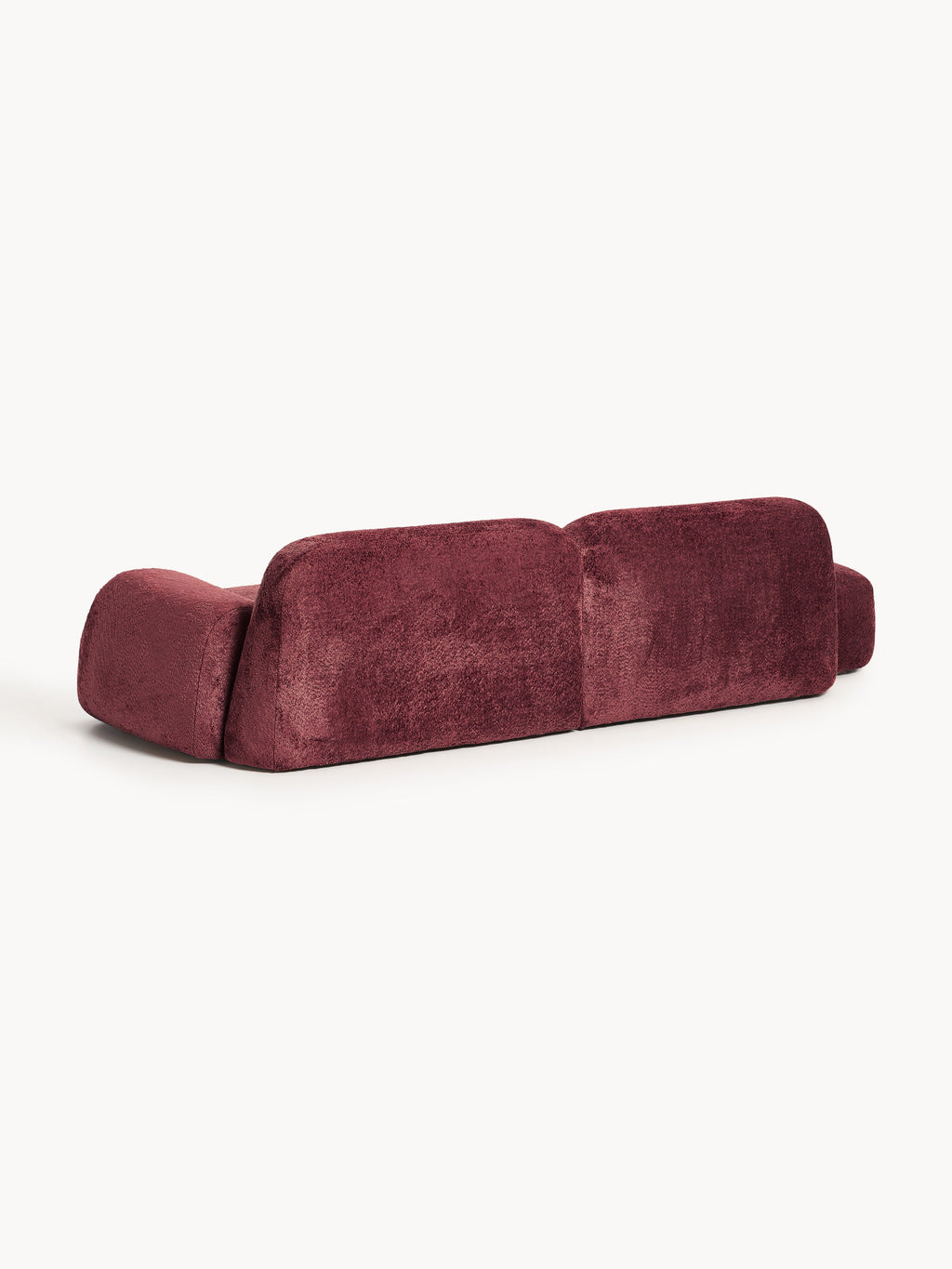 Modulare Teddy-Bouclé-Chaise Wolke (3-Sitzer)