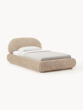 Galeriebild 1 - Einzelbett Alba aus Teddy-Bouclé mit Stauraum