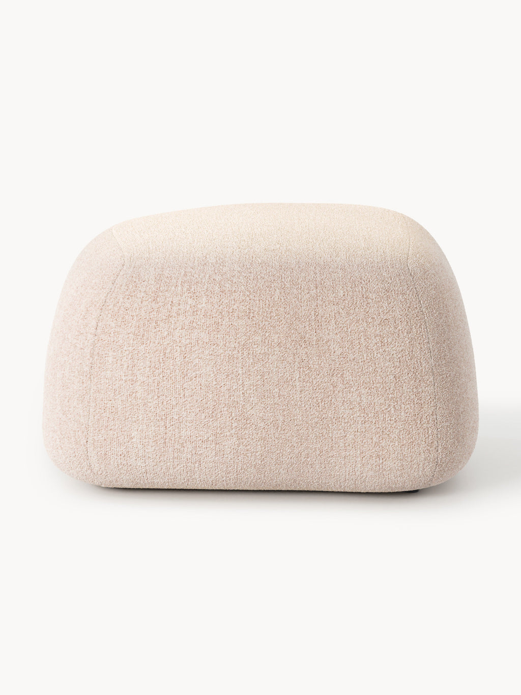 Ovaler Bouclé-Sofa-Hocker Wolke