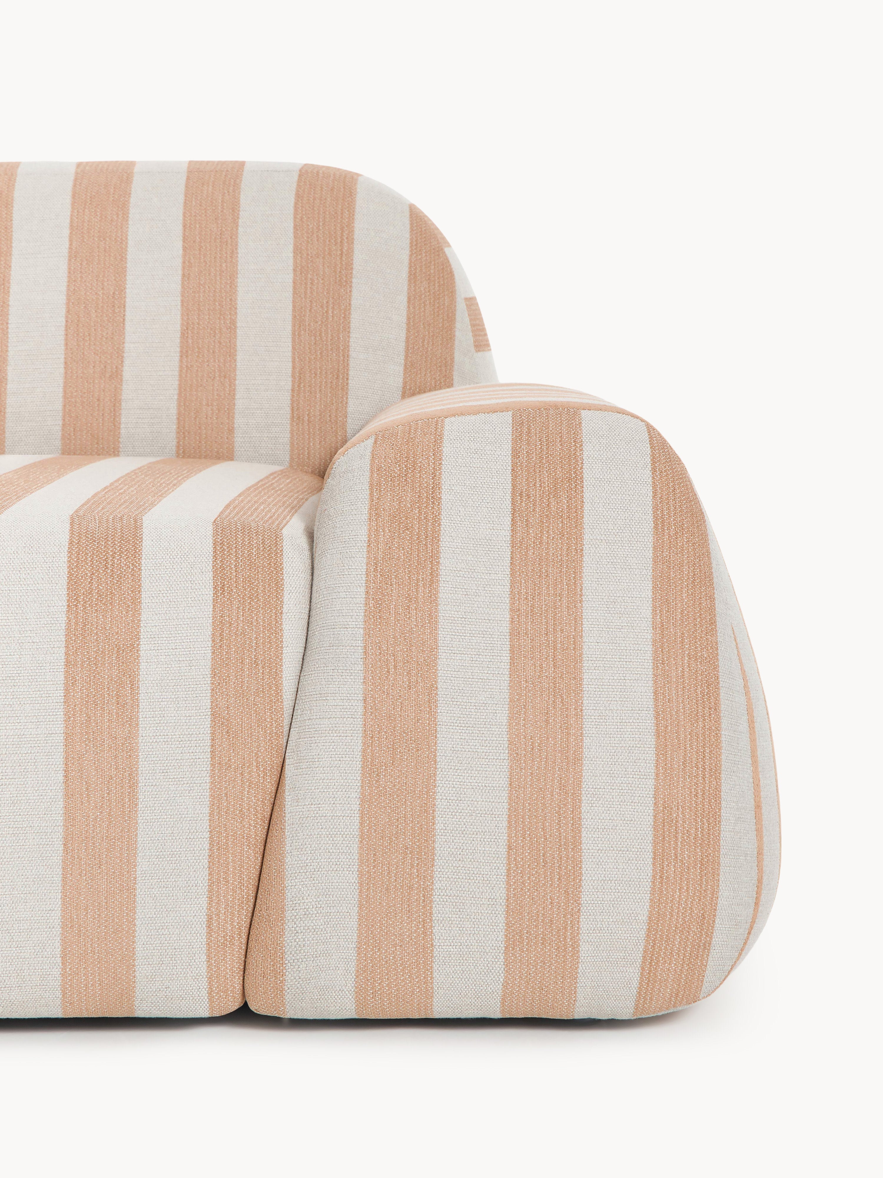 Modulares Gestreiftes Sofa Wolke (3-Sitzer)