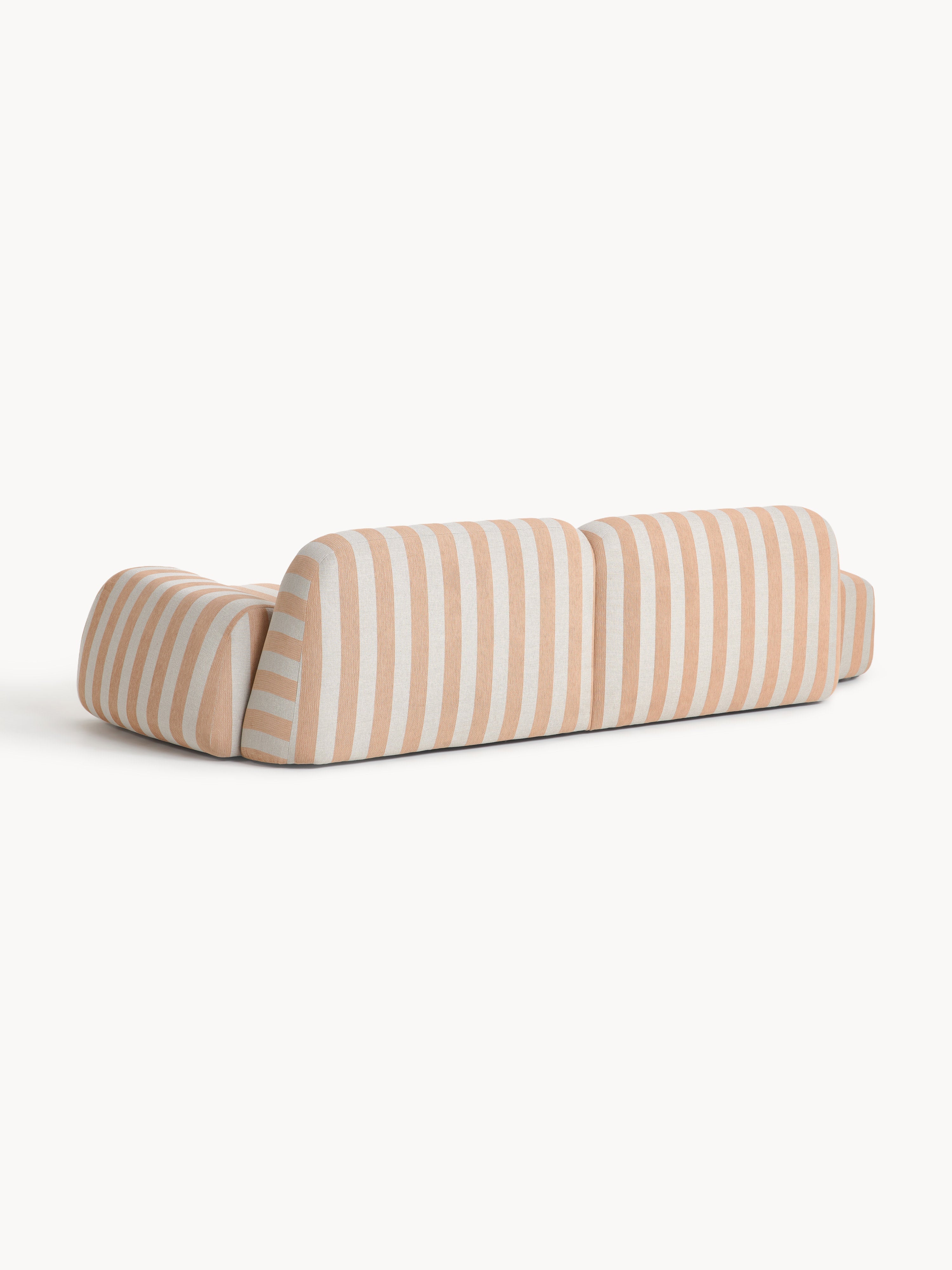 Modulares Gestreiftes Sofa Wolke (3-Sitzer)