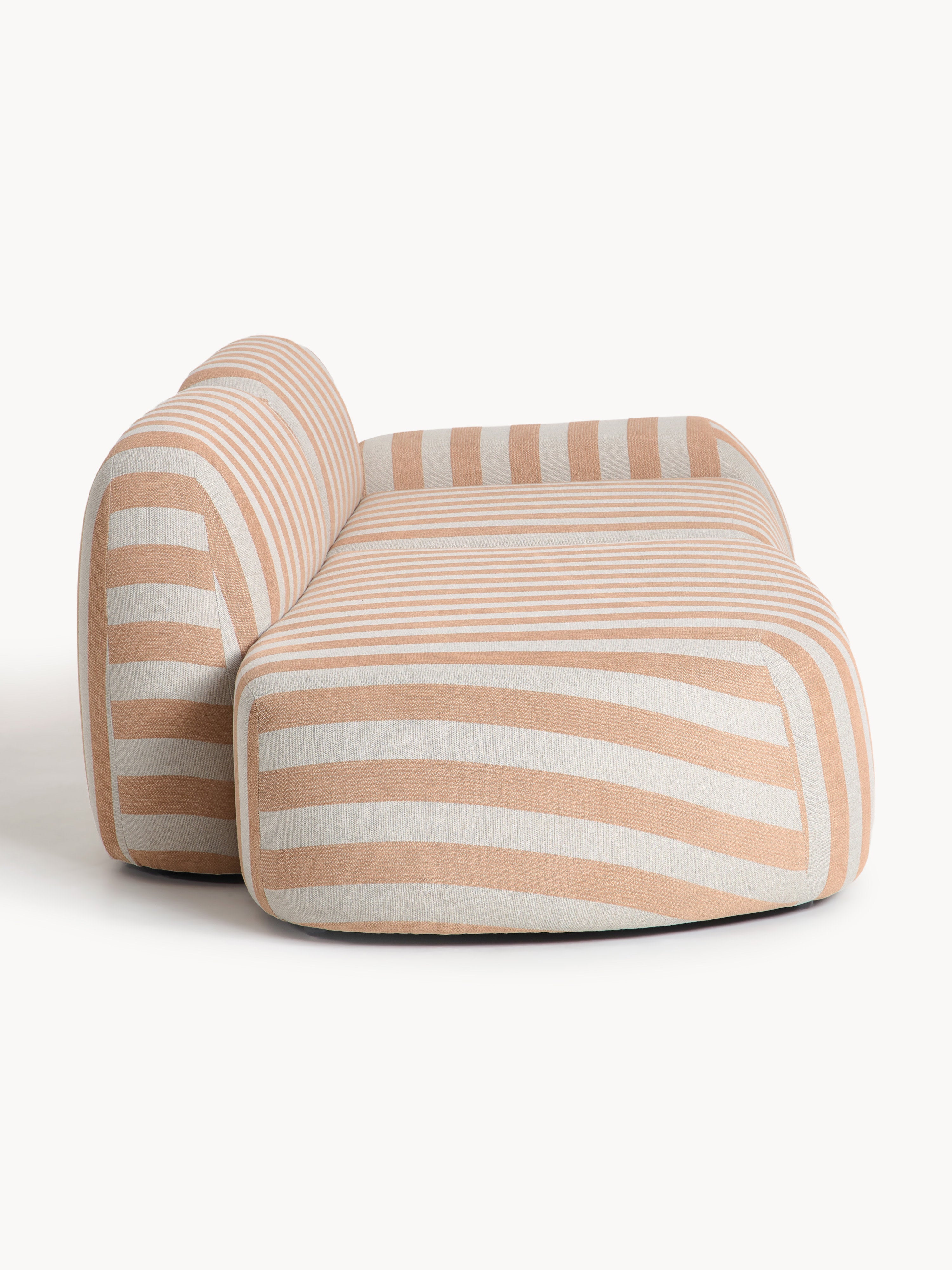 Modulares Gestreiftes Sofa Wolke (3-Sitzer)