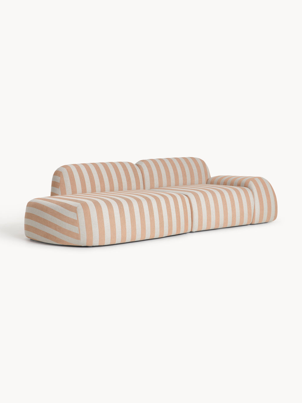 Modulares Gestreiftes Sofa Wolke (3-Sitzer)